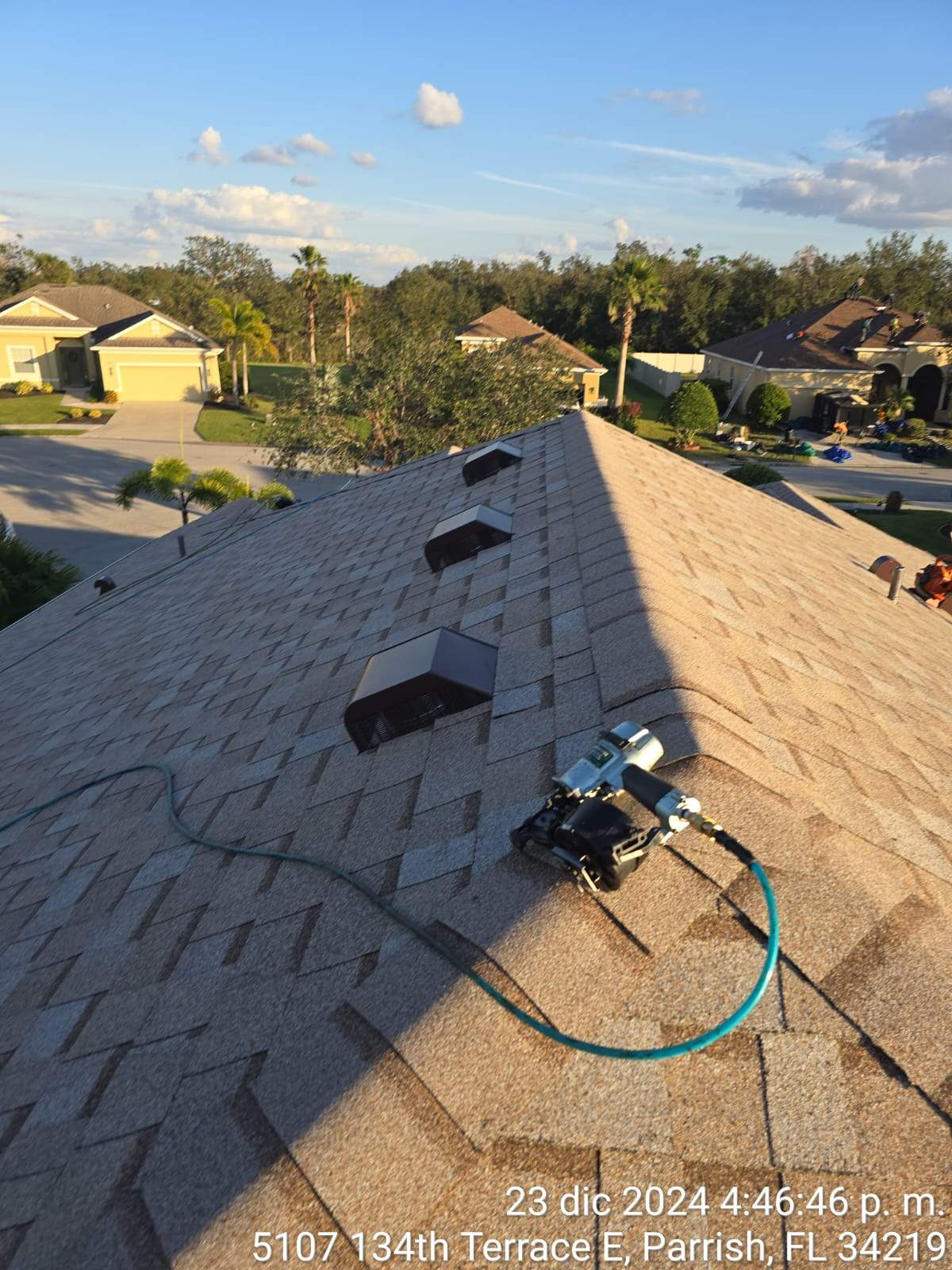 Residential Roofing Installation using Owen's Corning Shingles by RoofGuru AI
