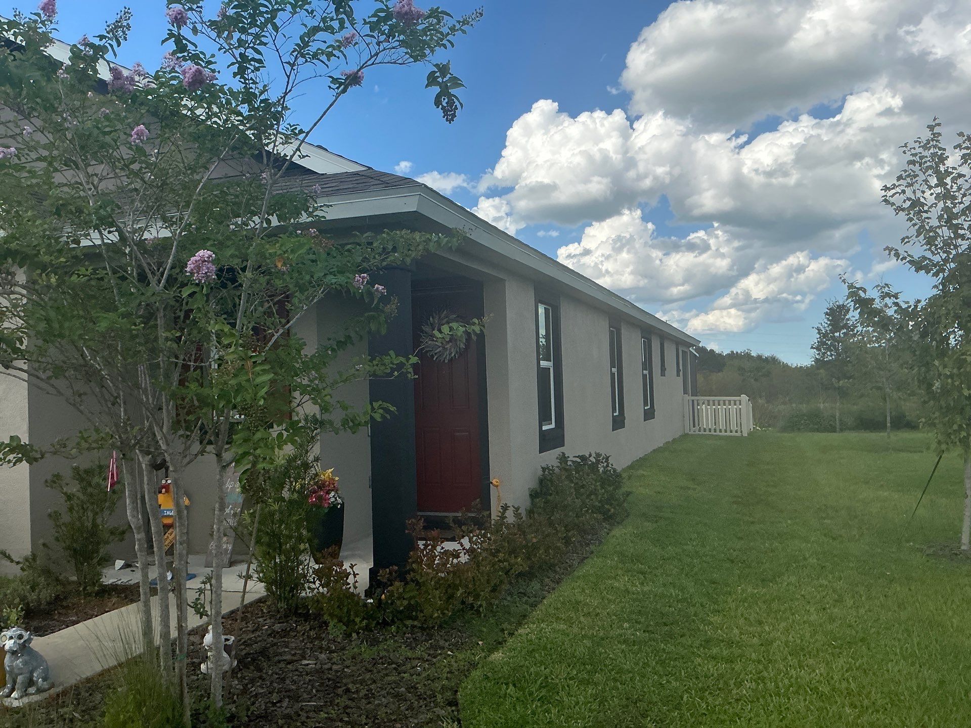 3X4 elbow Downspouts using Musket Brown Seamless Gutters in Lakeland FL by Gutter Professors