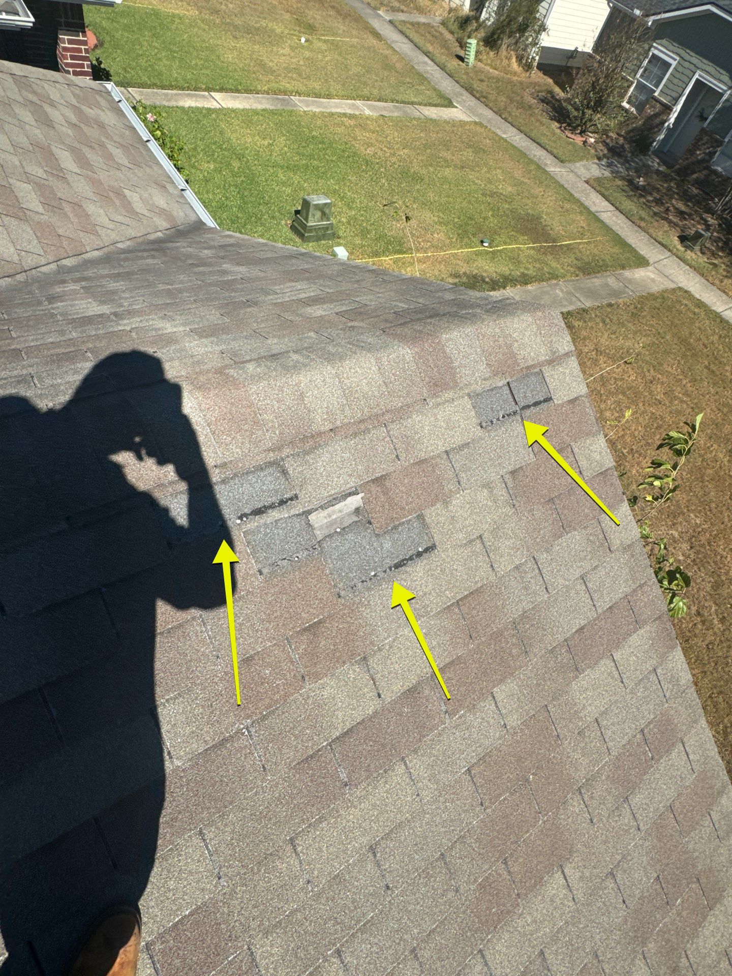 Hail Damage using Owen's Corning Duration (Lifetime) Shingles by Roof Repair Company