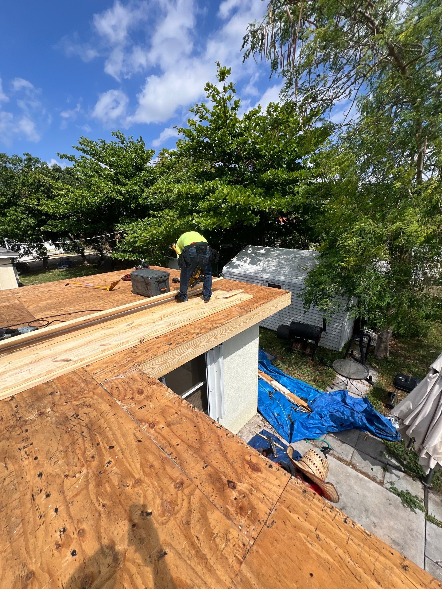 Beautiful Blue Shingle Re-Roof in Hollywood! by First Due Roofing