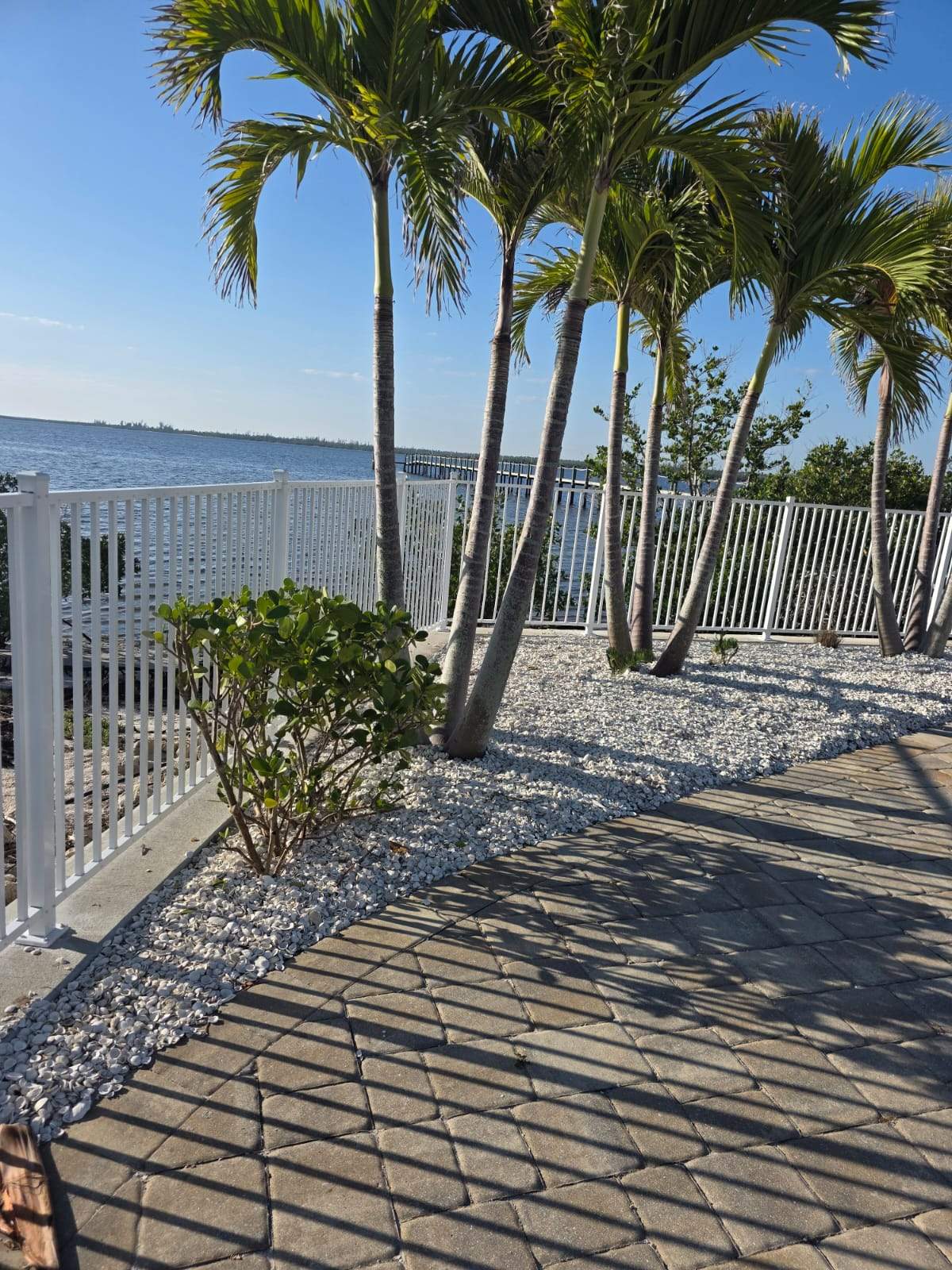 White Aluminum Railing Installation for Commercial Property in Port Charlotte by True Fence LLC