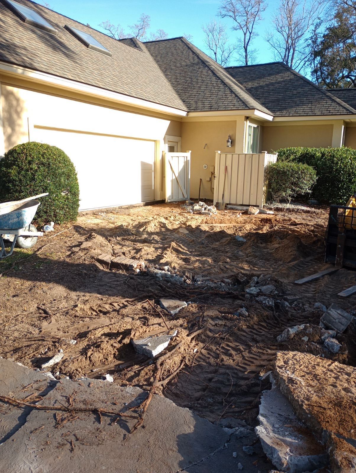 Custom Concrete Driveway and Walkway Replacement in Hilton Head Island by Lowcountry Scapes, LLC
