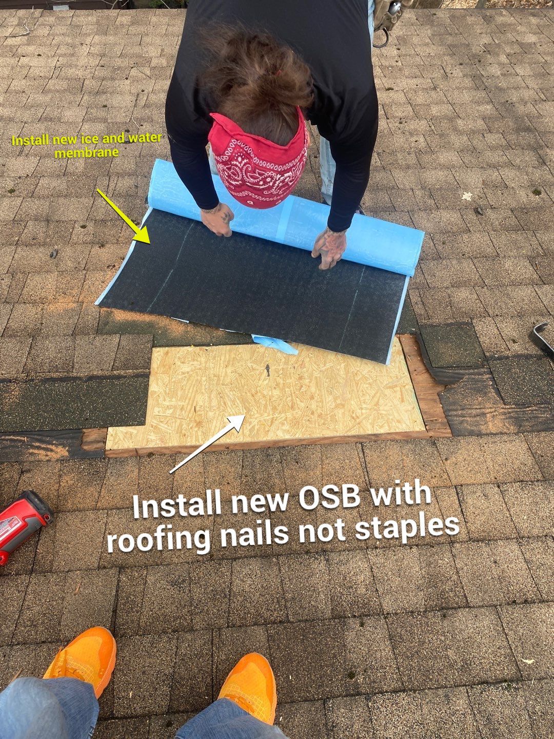Install new life time vent collars and roof repair  by Alpha Design Services