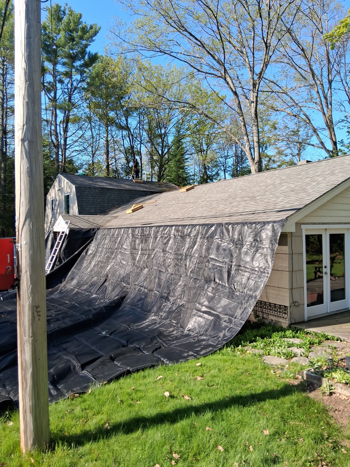 Asphalt Shingle Roof Replacement and Skylight Installation in Newport, NH by Tall pine roofing
