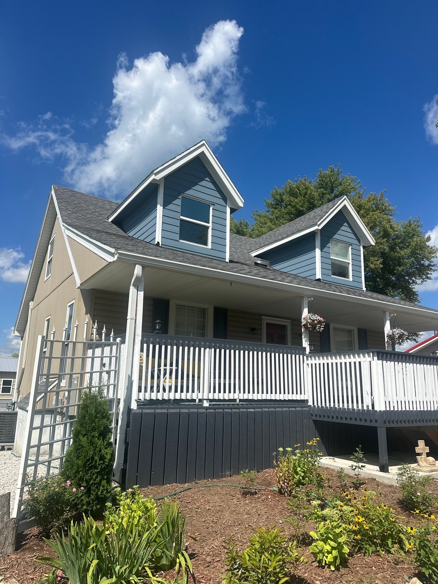 Out with the Old , in with the Blue  by EEC  Windows, Siding & Roofing 