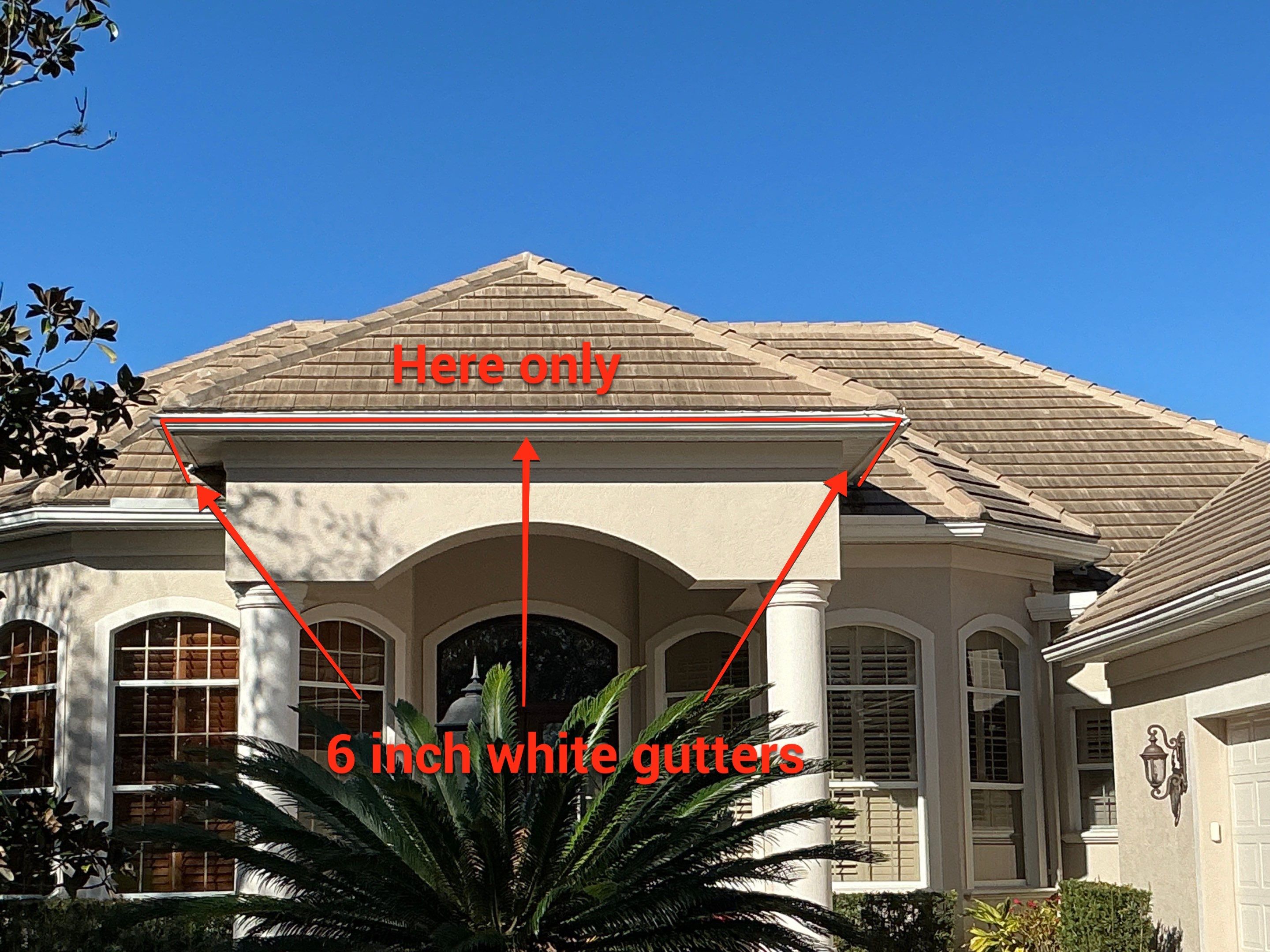 White Seamless Gutters for Florida's cities  by Gutter Professors