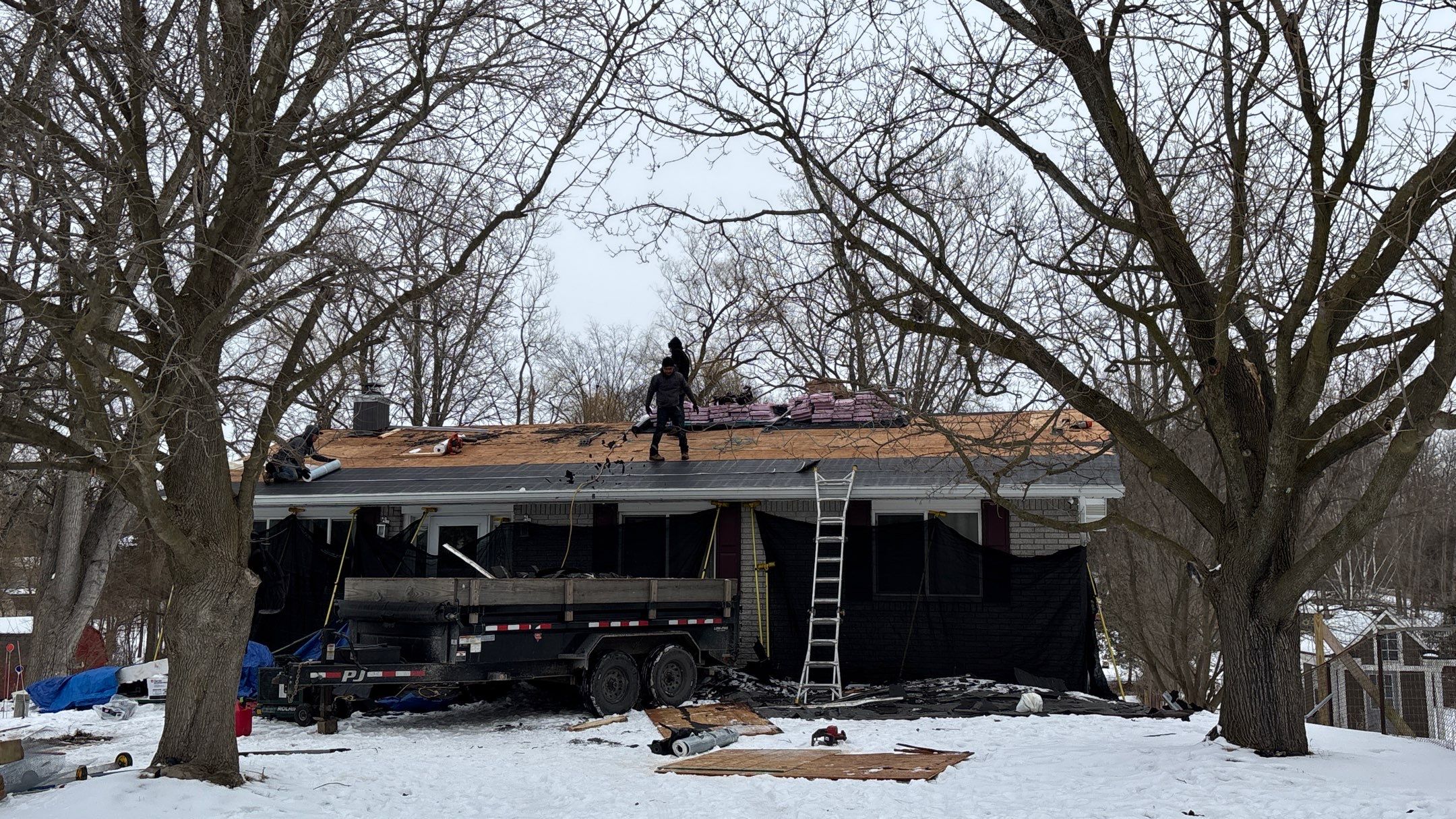 Roof Replacement using Owens Corning Duration Shingle by 180 Contractors