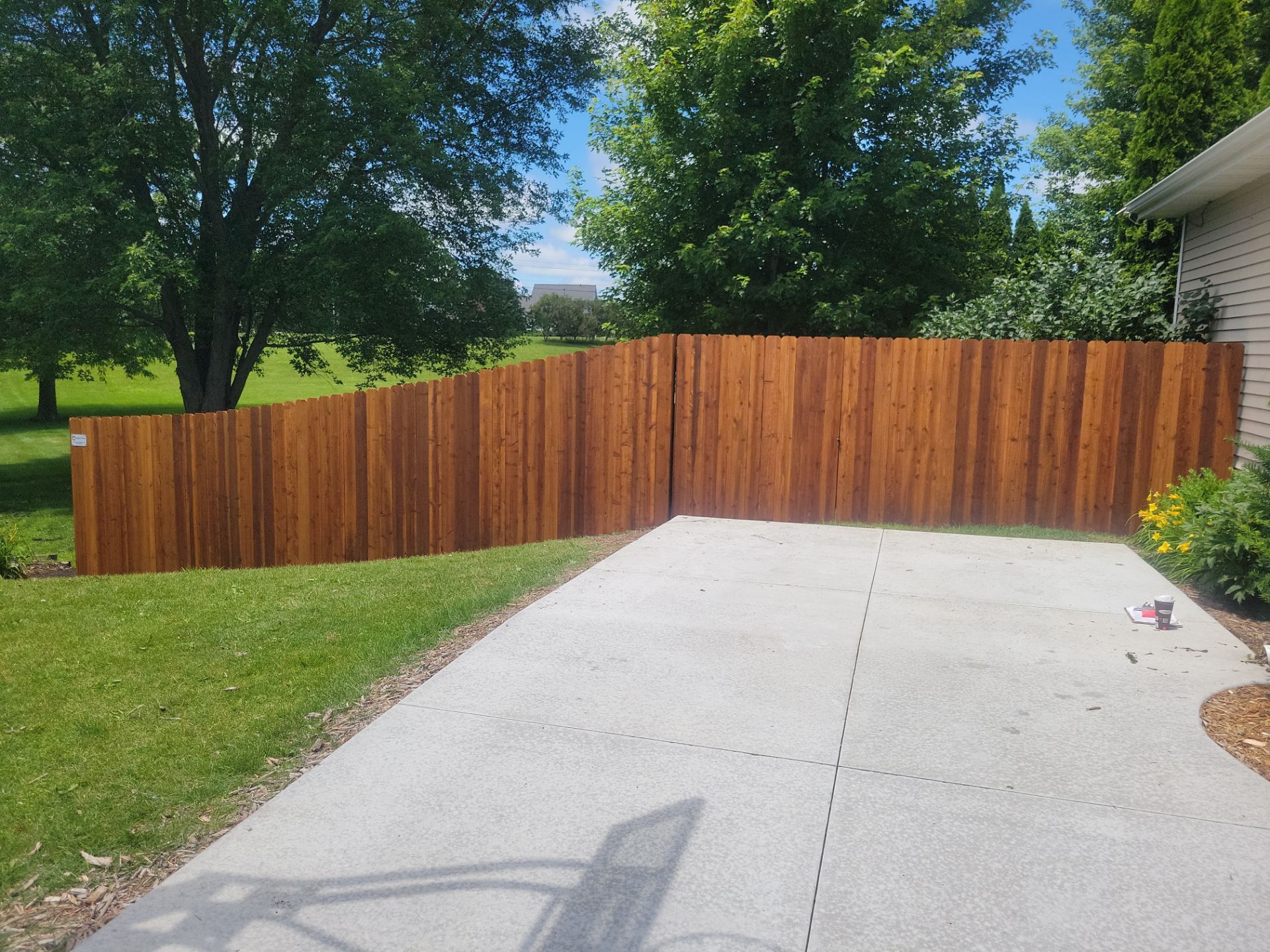 Project in Cedar by Perfect Picket Fence and Stain