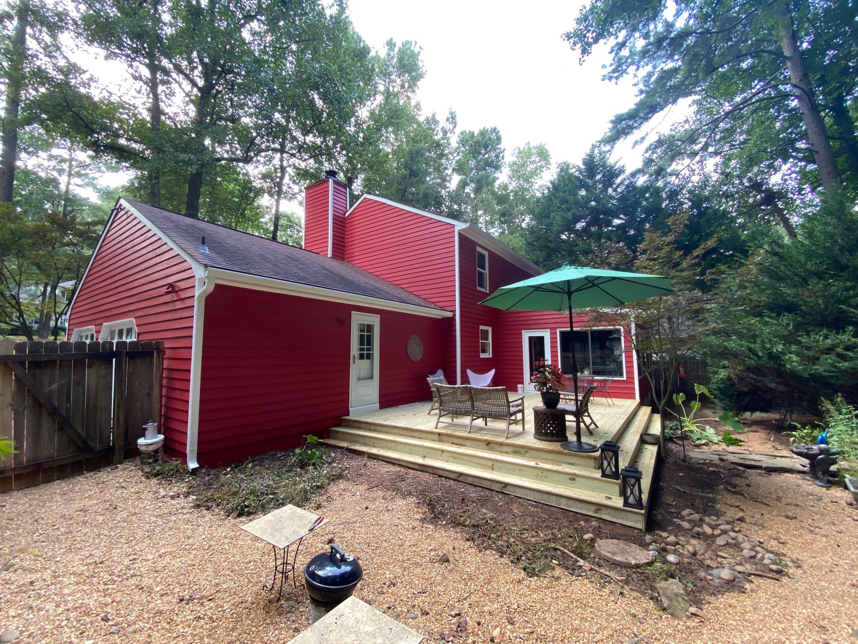 Mableton Exterior Painting and Pressure Treated Wood Deck Installation by Swift Home Renovations