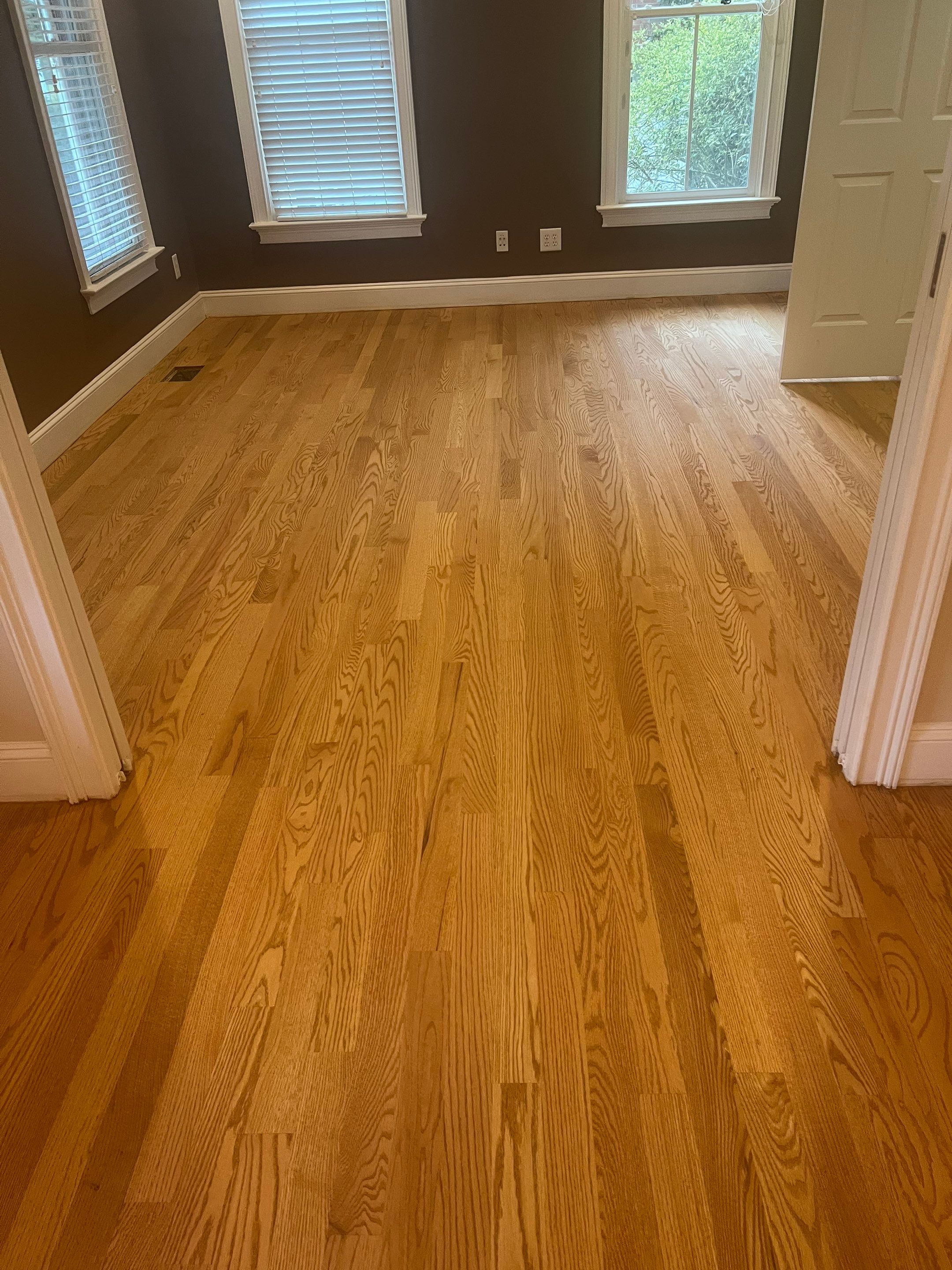 A beautiful refinishing project in The Oaks, Chapel Hill by Accent Custom Floors