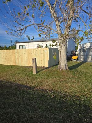 Wood and Chain Link Fence in Port Charlotte