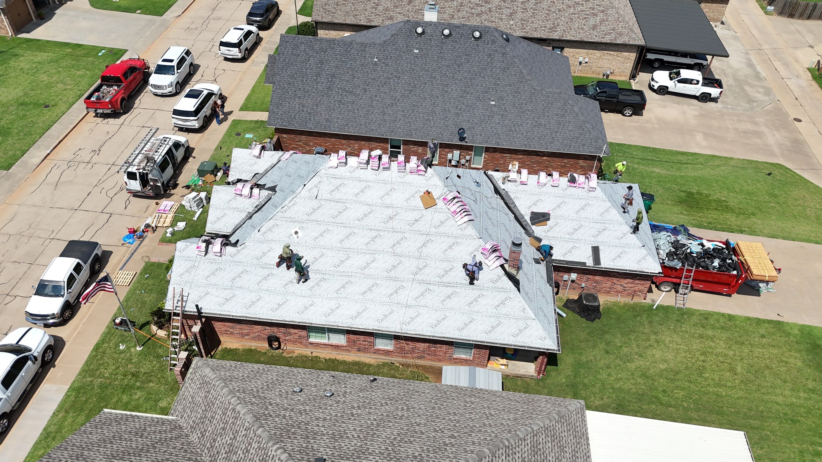 Burkburnett Roof Replacement Featuring Owens Corning Onyx Black Shingles by Shearman Roofing & Construction