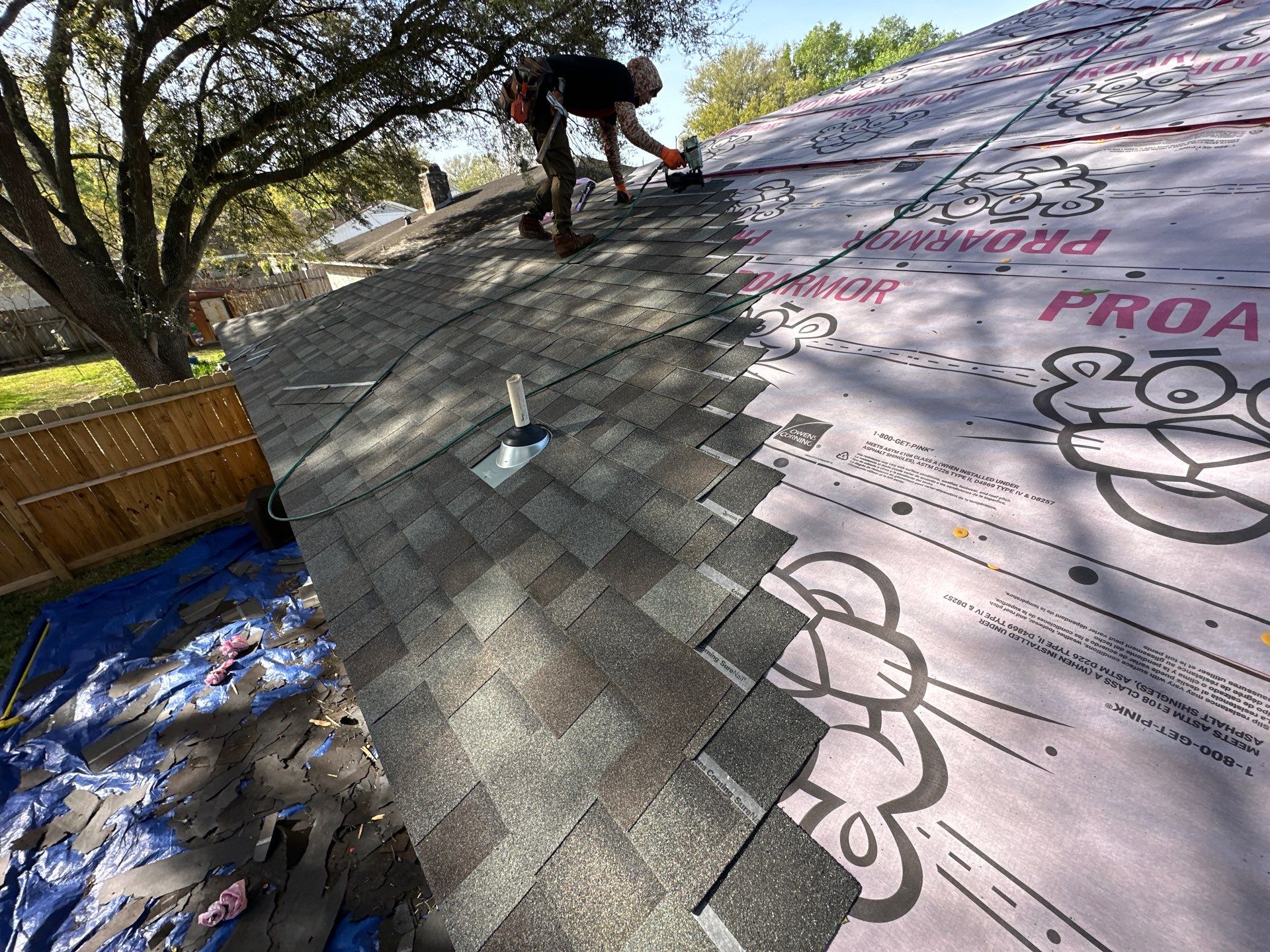 Project in Houston by Motion Roofing