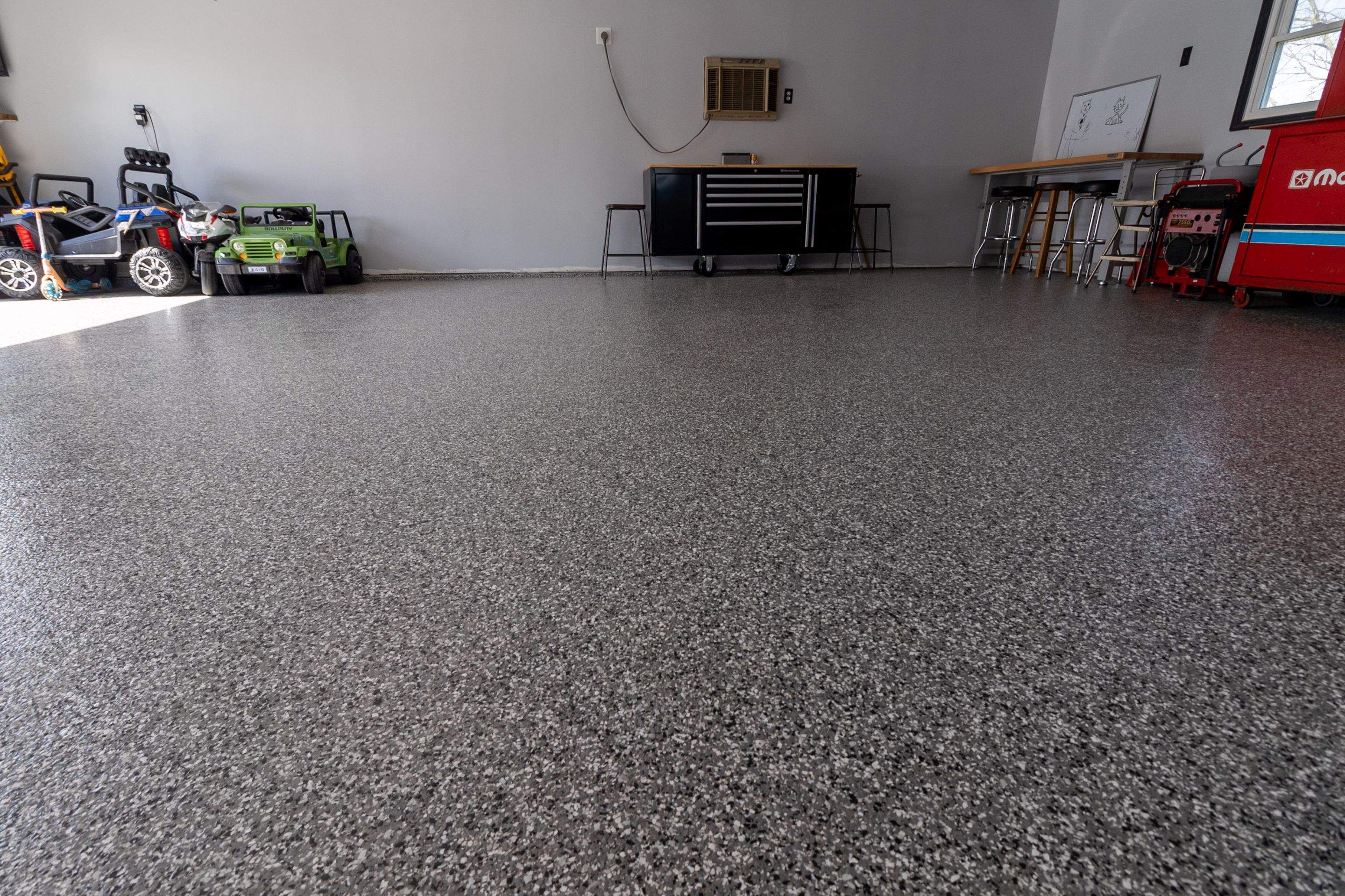 Garage Floor using Smoke by Your1DayFloor.com