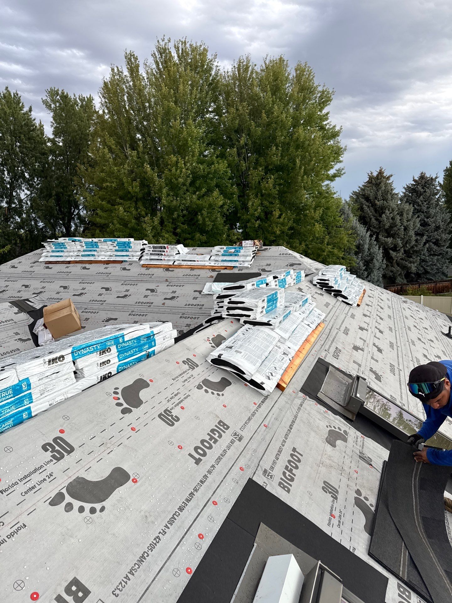 Complete Residential Roof Replacement Featuring Gray Architectural Shingles in Meridian by Olive Roofing