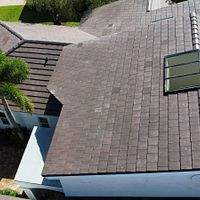 Westlake Saxony Slate 900 Tile Brown Sugar- Antique Black  by Total Roofing System The Metal Roof Experts