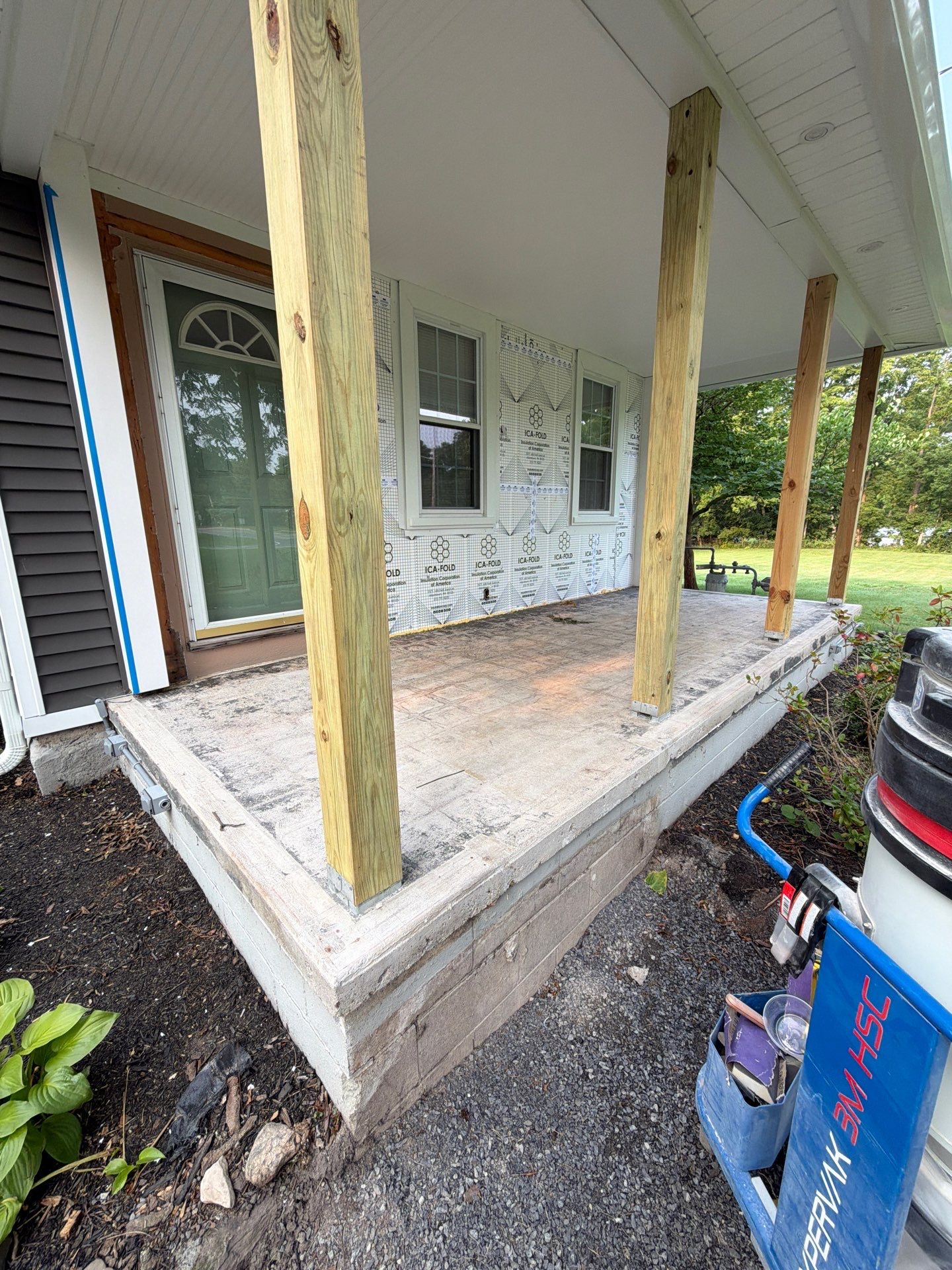 Vintage Shalestone Porch Coating by NG Masonry & Construction LLC