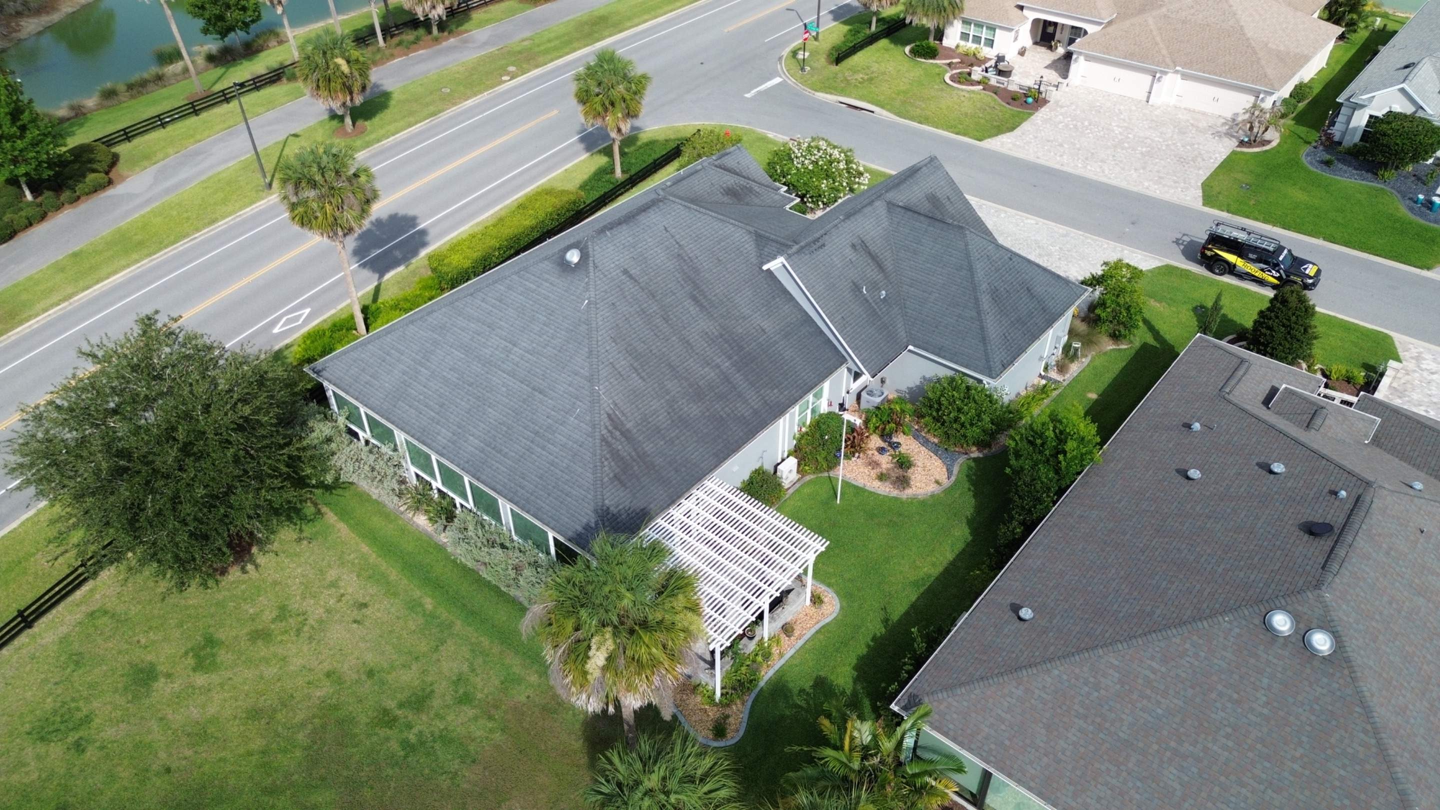 Before and After Shingle to Metal Residential Reroof | The Villages Fl by Gold Key Roofing
