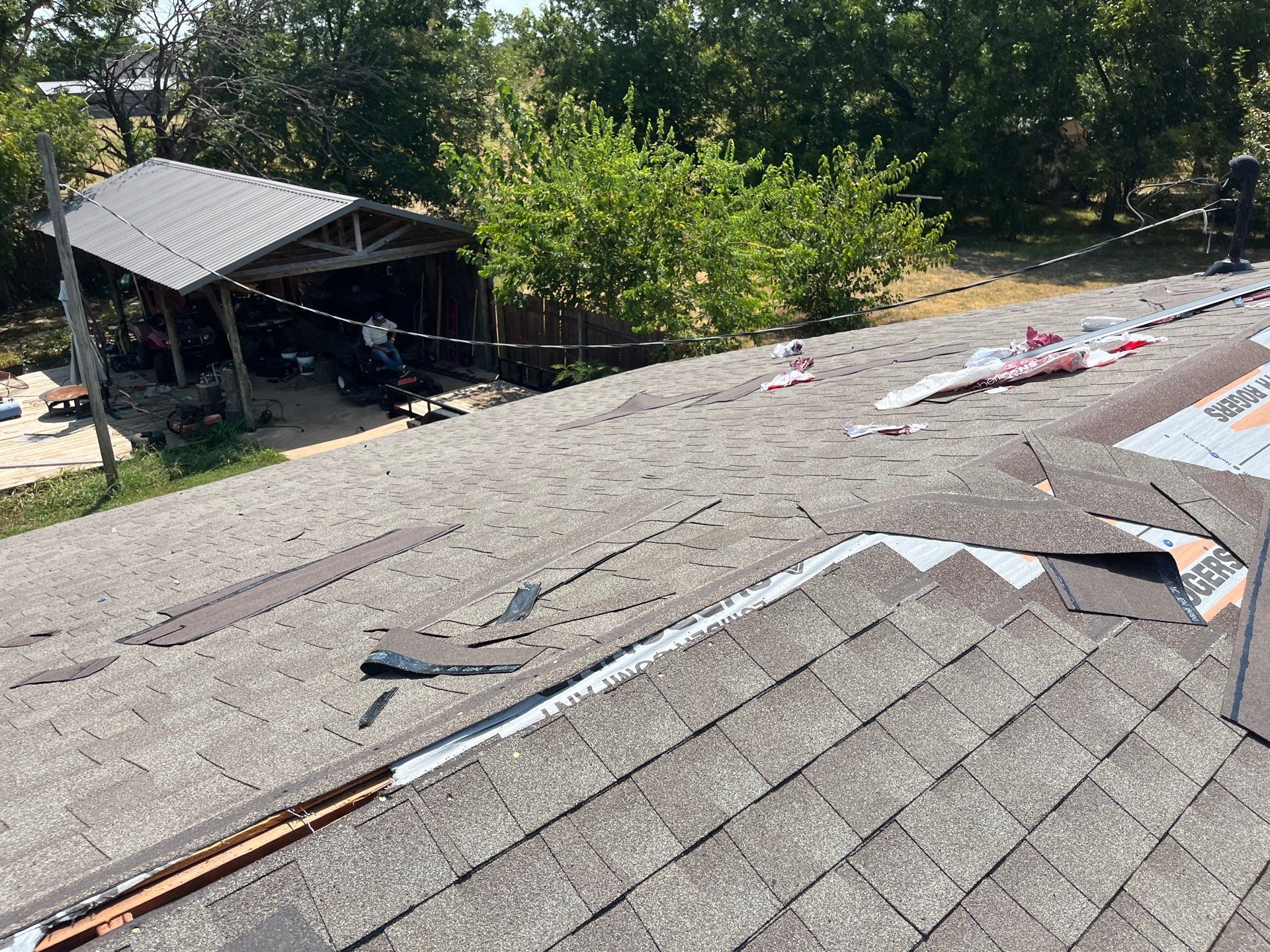 GAF Timberline Architectural Shingle Roof Replacement in Wynnewood by BANA Roofing and Solar Supply