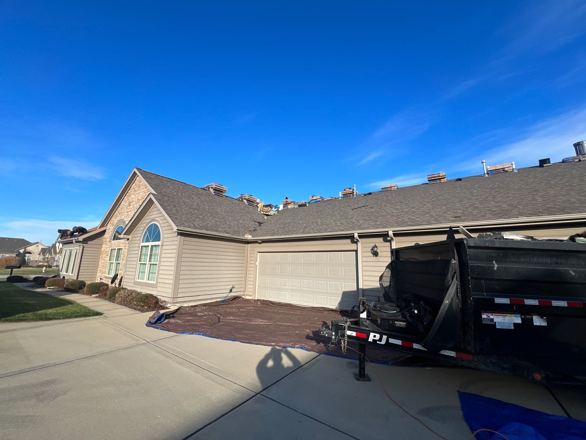 Installation of New Roof by H&F Exteriors