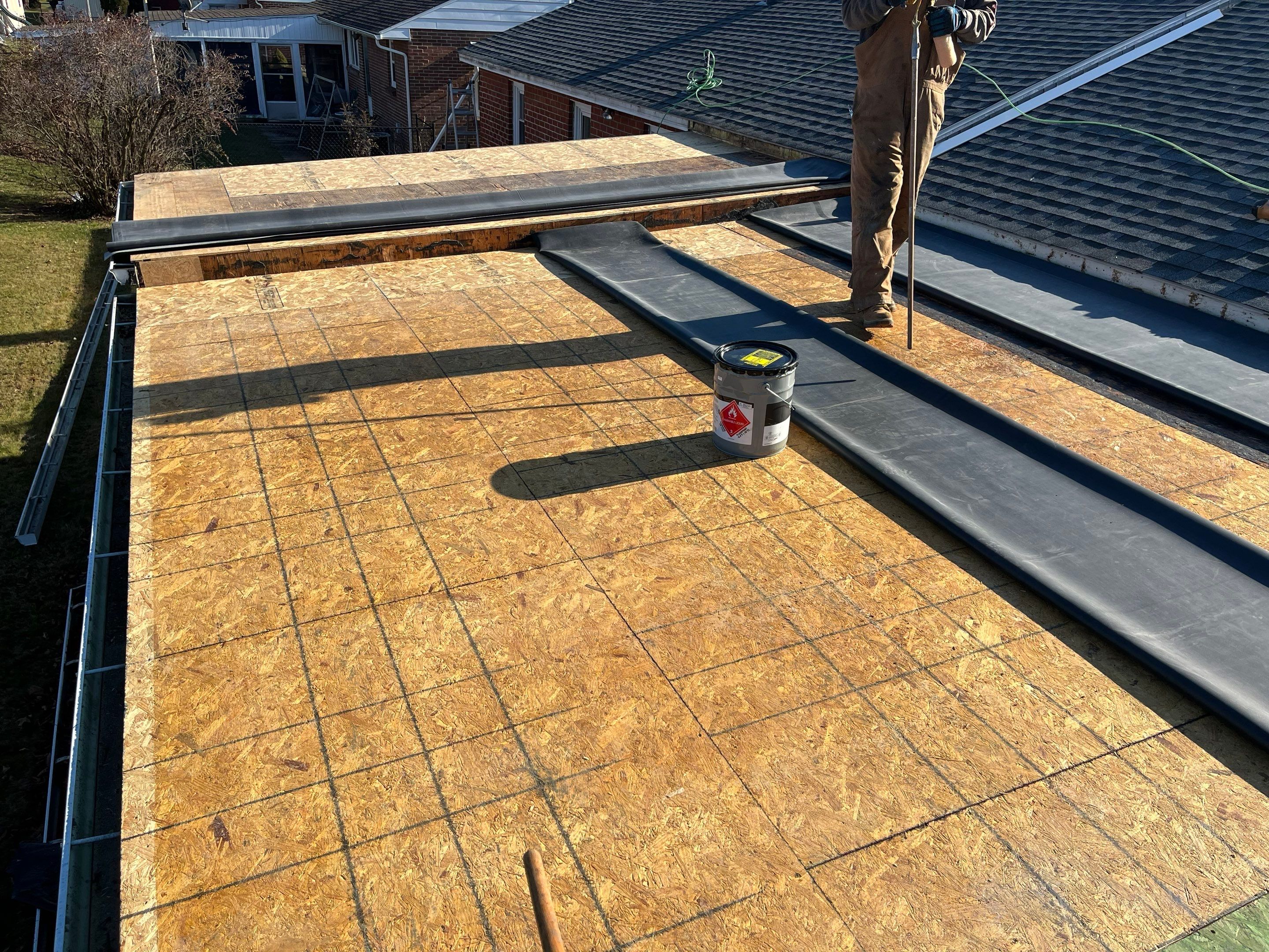 Epdm rubber roof  using Versico .060 by Teflon Roofing