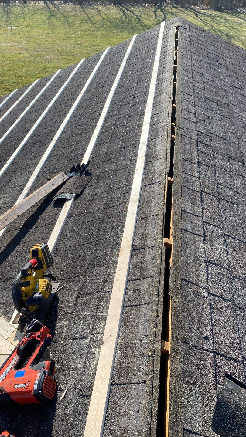 Residential Roofing Installation using Performance Panel Metal - Frost Black by RoofX 