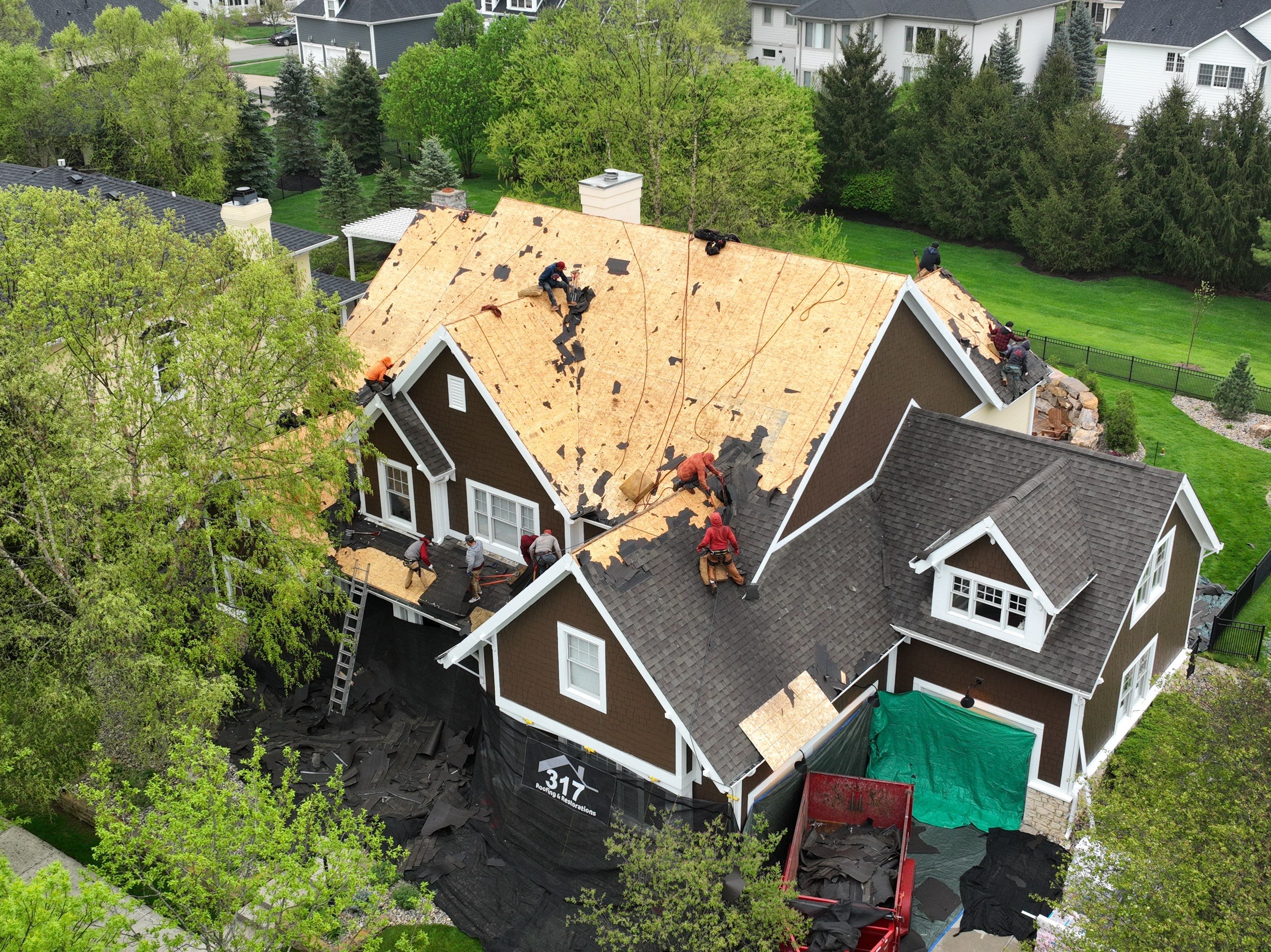 Roof Damage using Owens Corning Duration Storm by 317 Roofing & Restorations