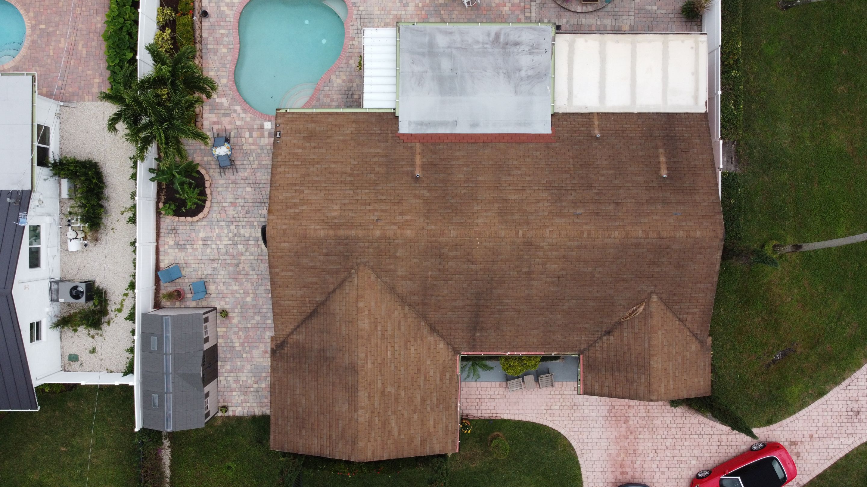 Residential Roofing Installation using 1" Nail strip metal roof by BLUES BROTHERS CONSTRUCTION CORP