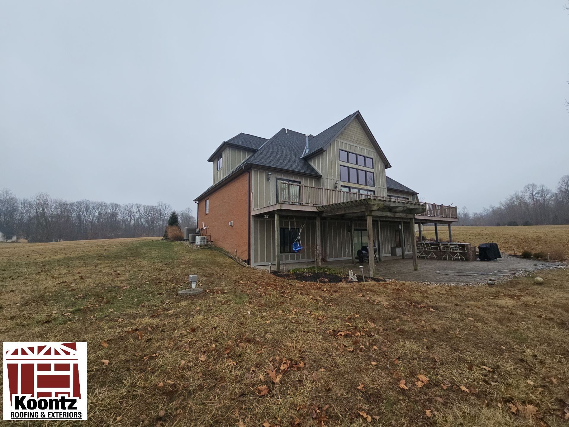 Siding Installation using James Hardie Board & Batten and James Hardie Shakes by Koontz Construction