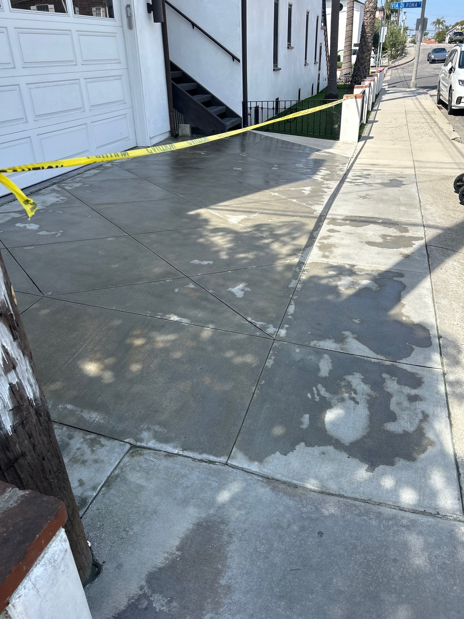 Sandblasting & Sealing Concrete Driveway In Long Beach, CA by La Power Washing Inc