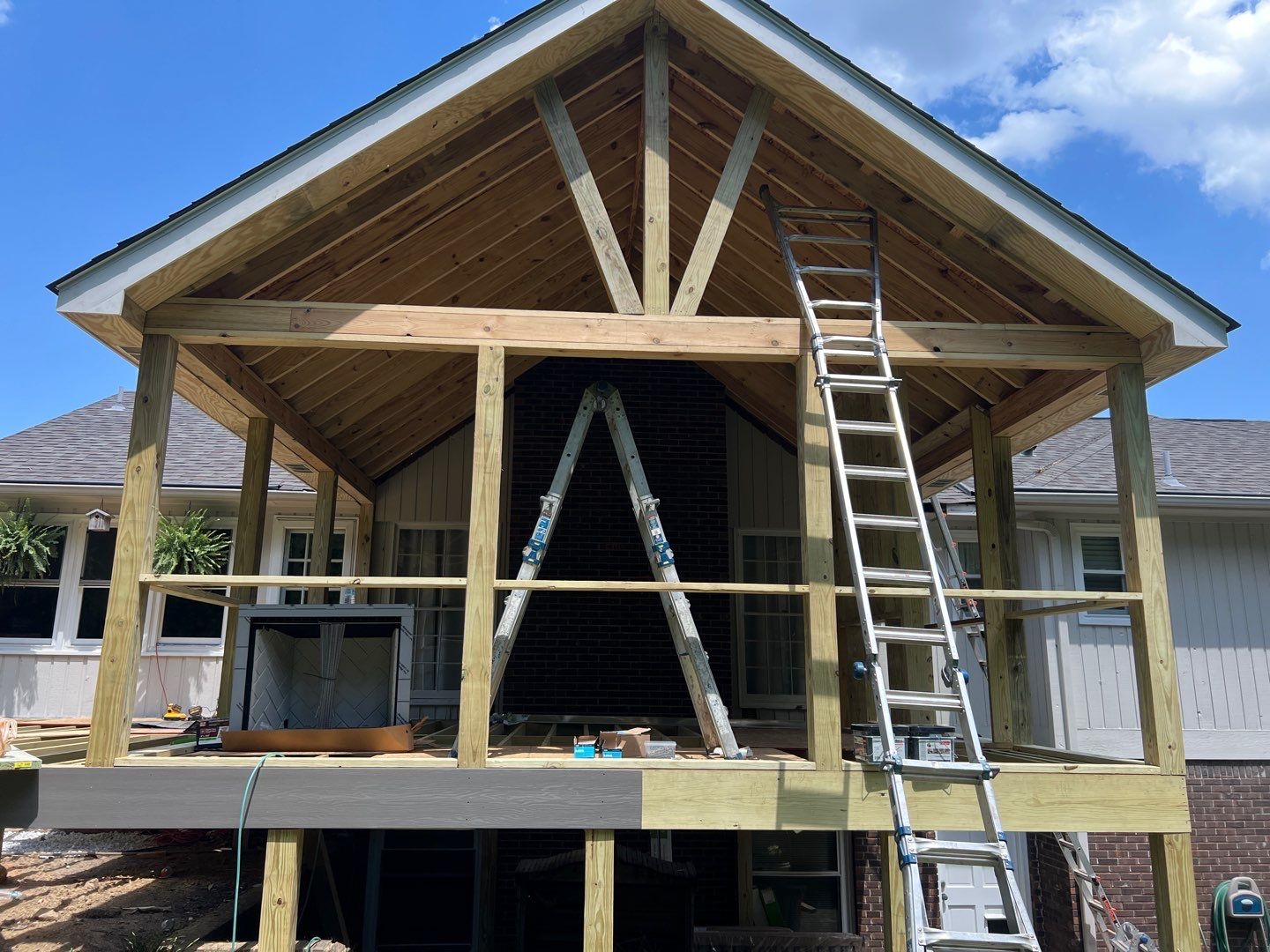 Burntleaf - Screen Porch by Pillar and Pine