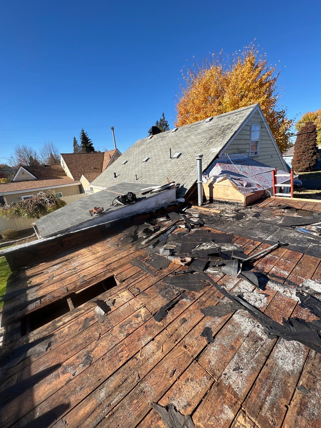Residential Roof Installation with Added Insulation Barrier  using Malarkey Vista AR Shingles (Color: Storm Grey) by Orezona Building & Roofing Company, Inc.