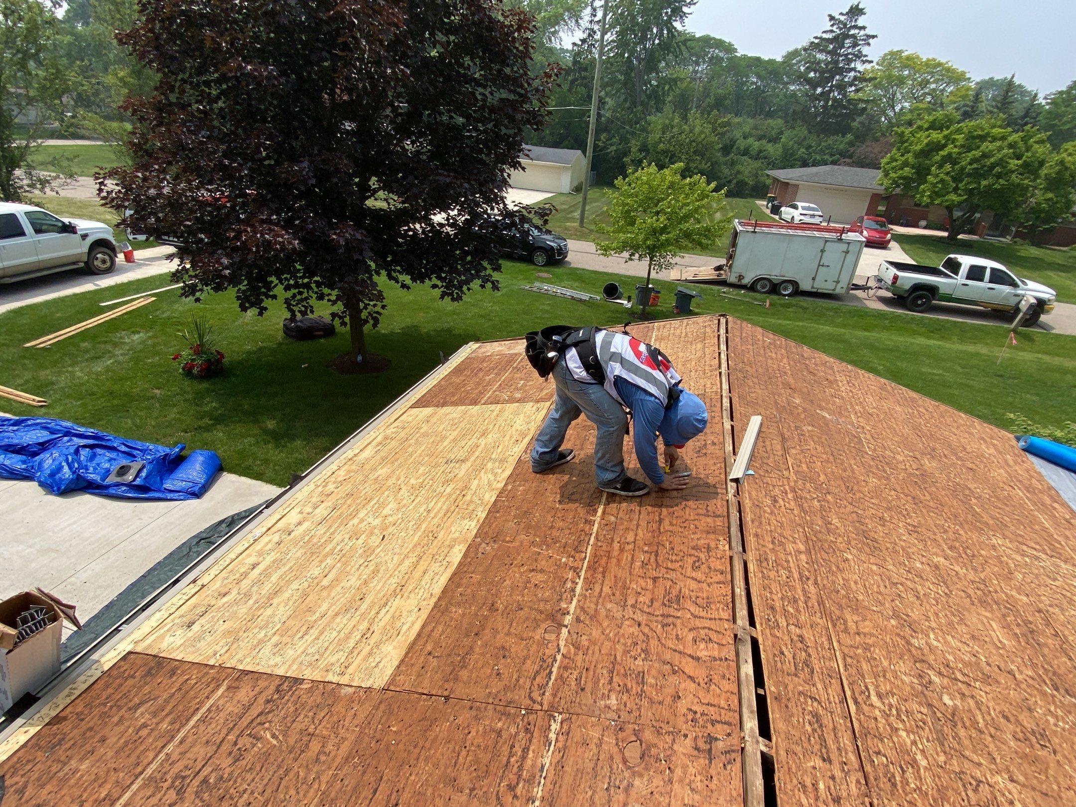 Roof Replacement using CertainTeed Landmark Weathered Wood by 180 Contractors