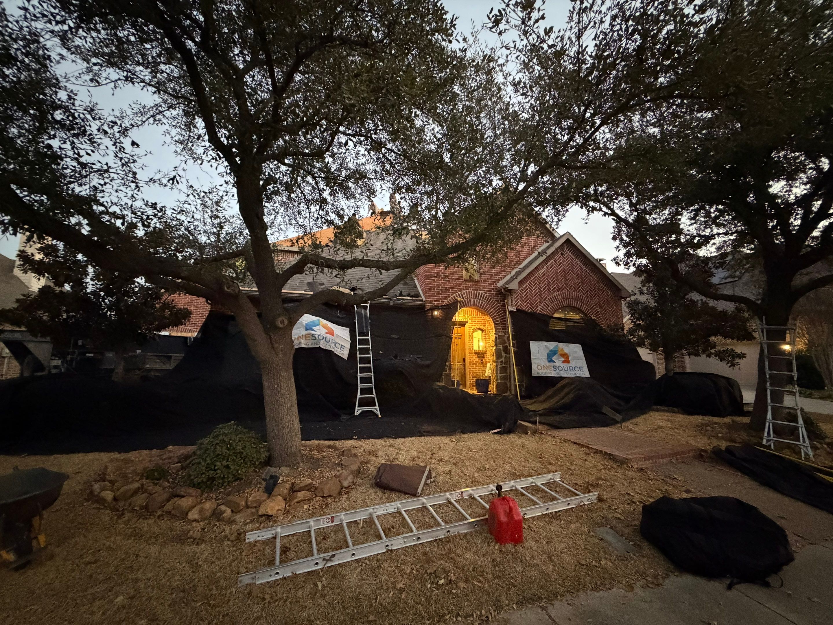Residential Roofing Installation using Malarkey Vista Brilliant Black by OneSource Roofing and Restoration