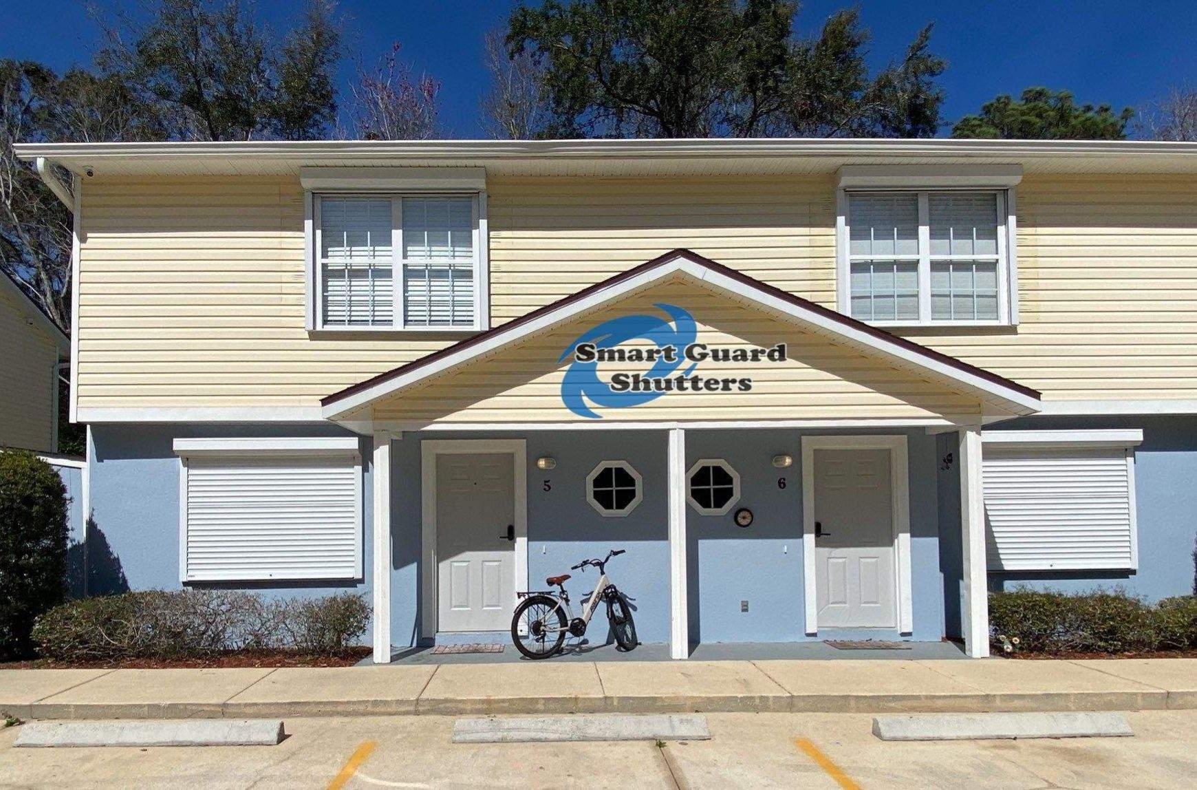 Hurricane Protection in White by Smart Guard Shutters