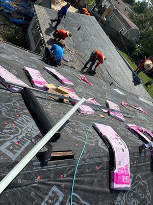 Residential Roofing Installation using Owen's Corning Duration (Lifetime) Shingles