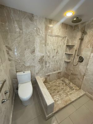 Bathroom Remodel using Tile