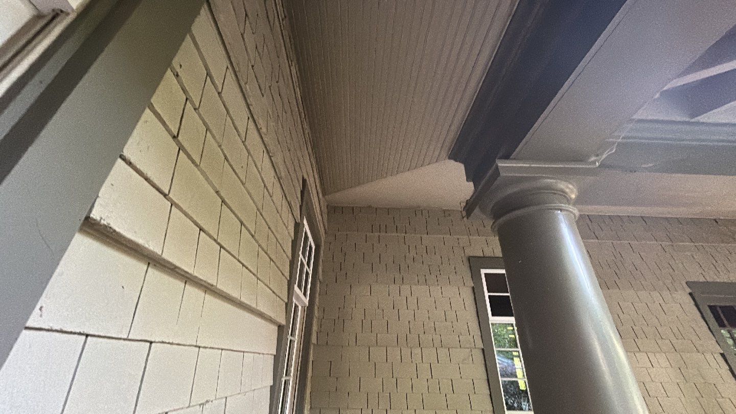 natural stone using Algaecide, soft wash soap by Northern Power Washing LLC.