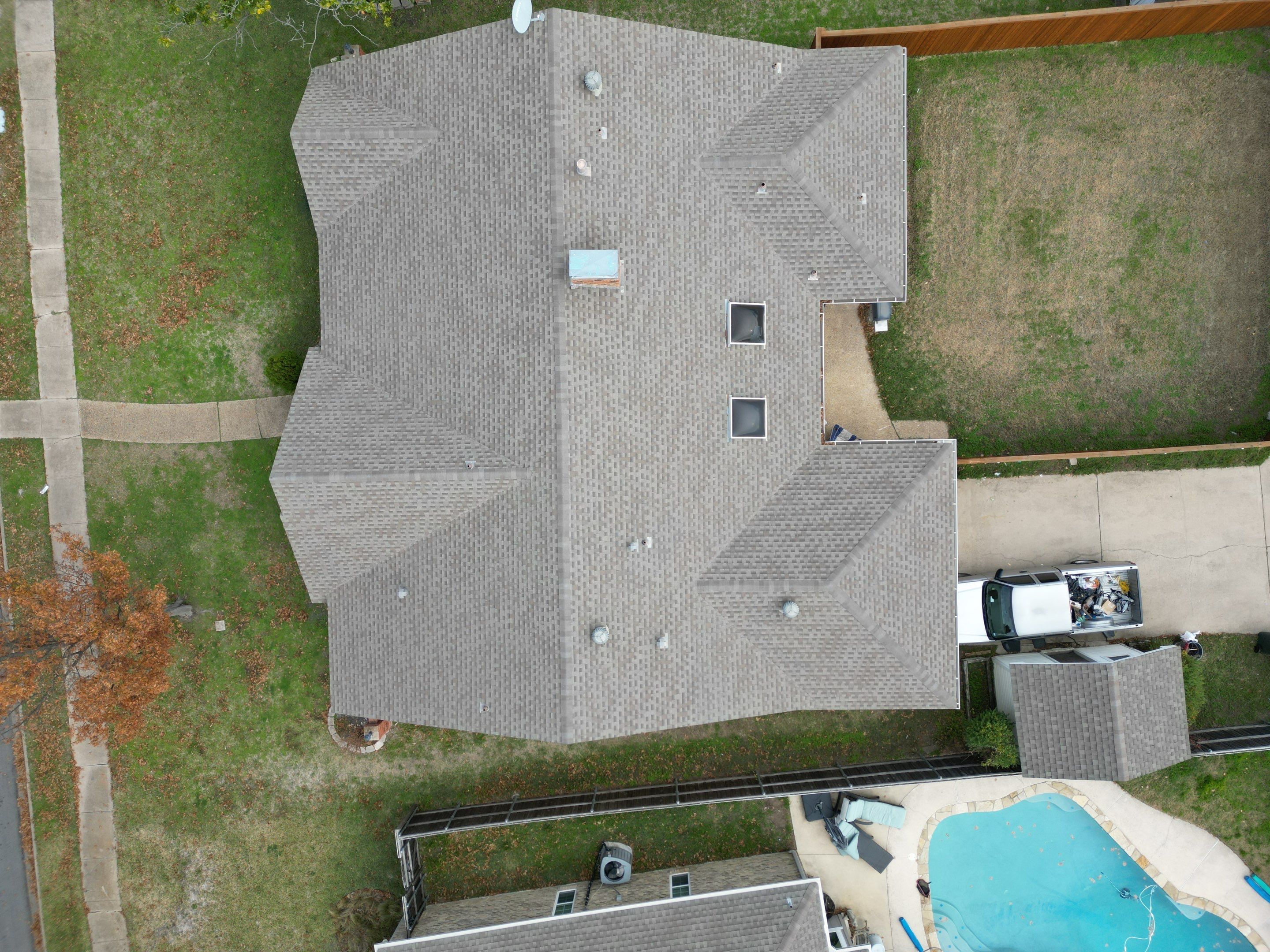 Residential Roofing Installation using IKO Dynasty class 3 hail resistant shingles by Becker Roofing and Exteriors