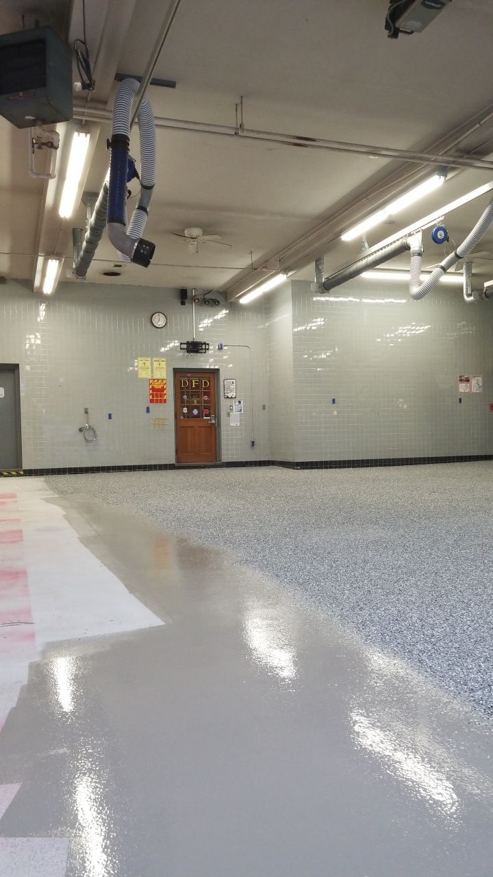 Dover Firehouse with their new Smoke Floor! by Spectrum Painting, LLC