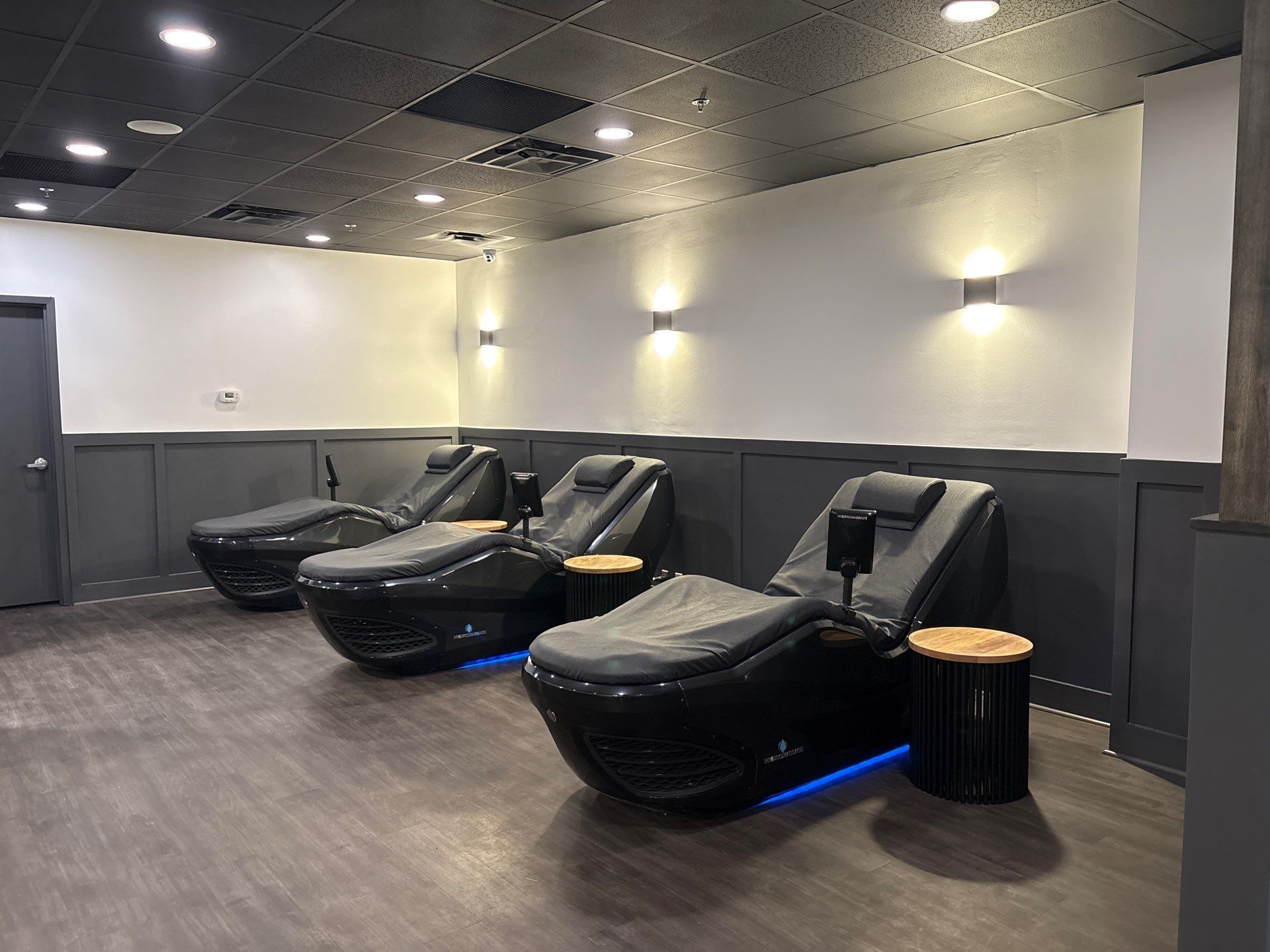 Northlake OLF - Recovery room renovation, flooring installation, front desk, accent wall by Nova HomeWorks 