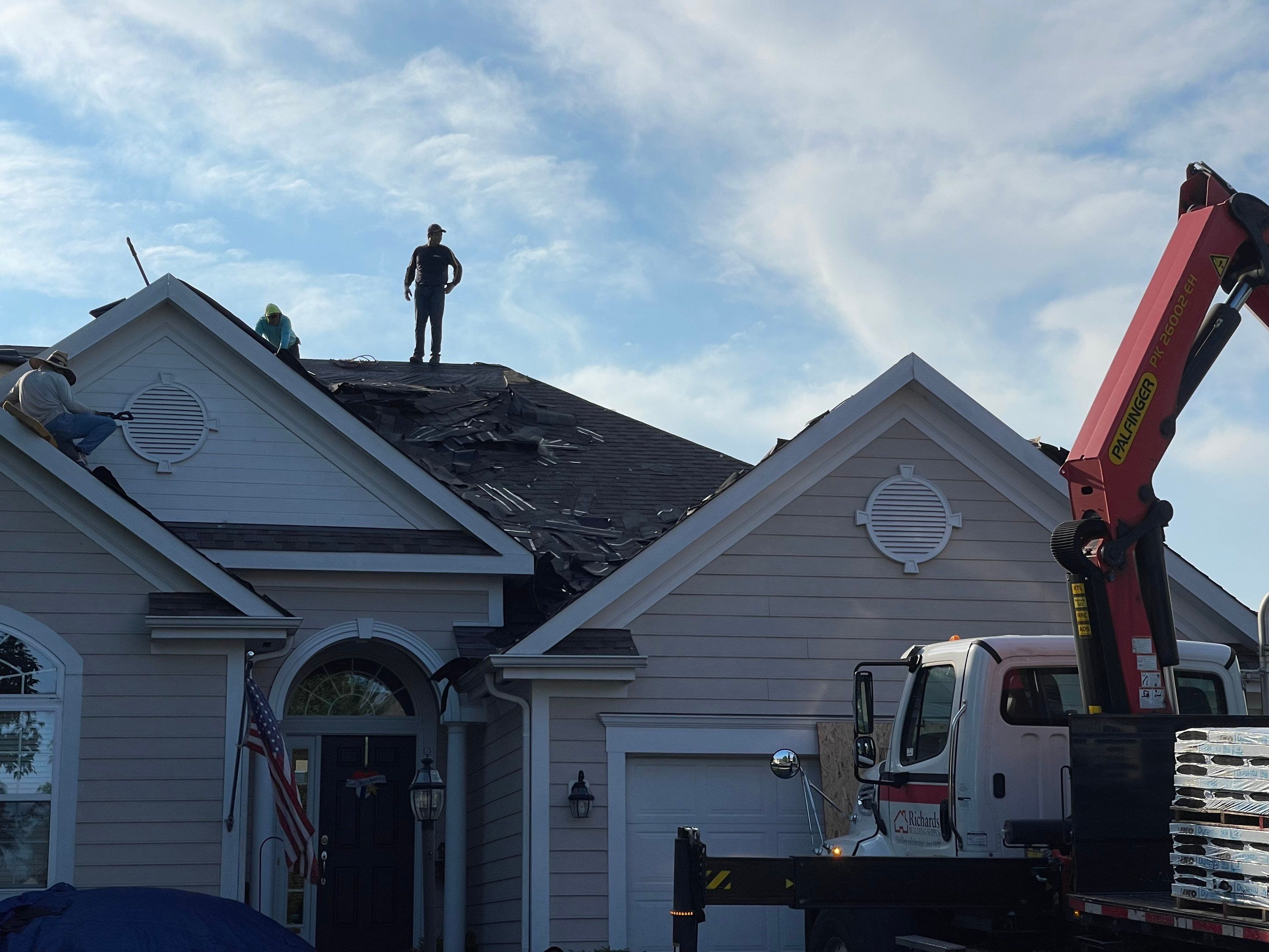 Residential Roofing Installation using IKO dimensional shingles by SOS Home Ohio 