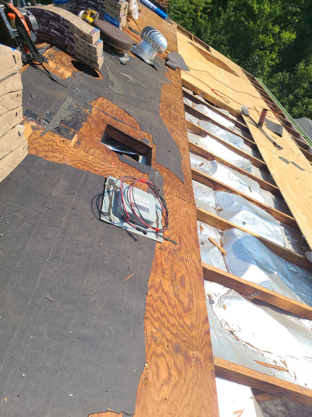 Woodbridge: Roof Replacement with CertainTeed Landmark Pro Designer Shingles in Max Def Colonial Slate by RM Banning, Inc.