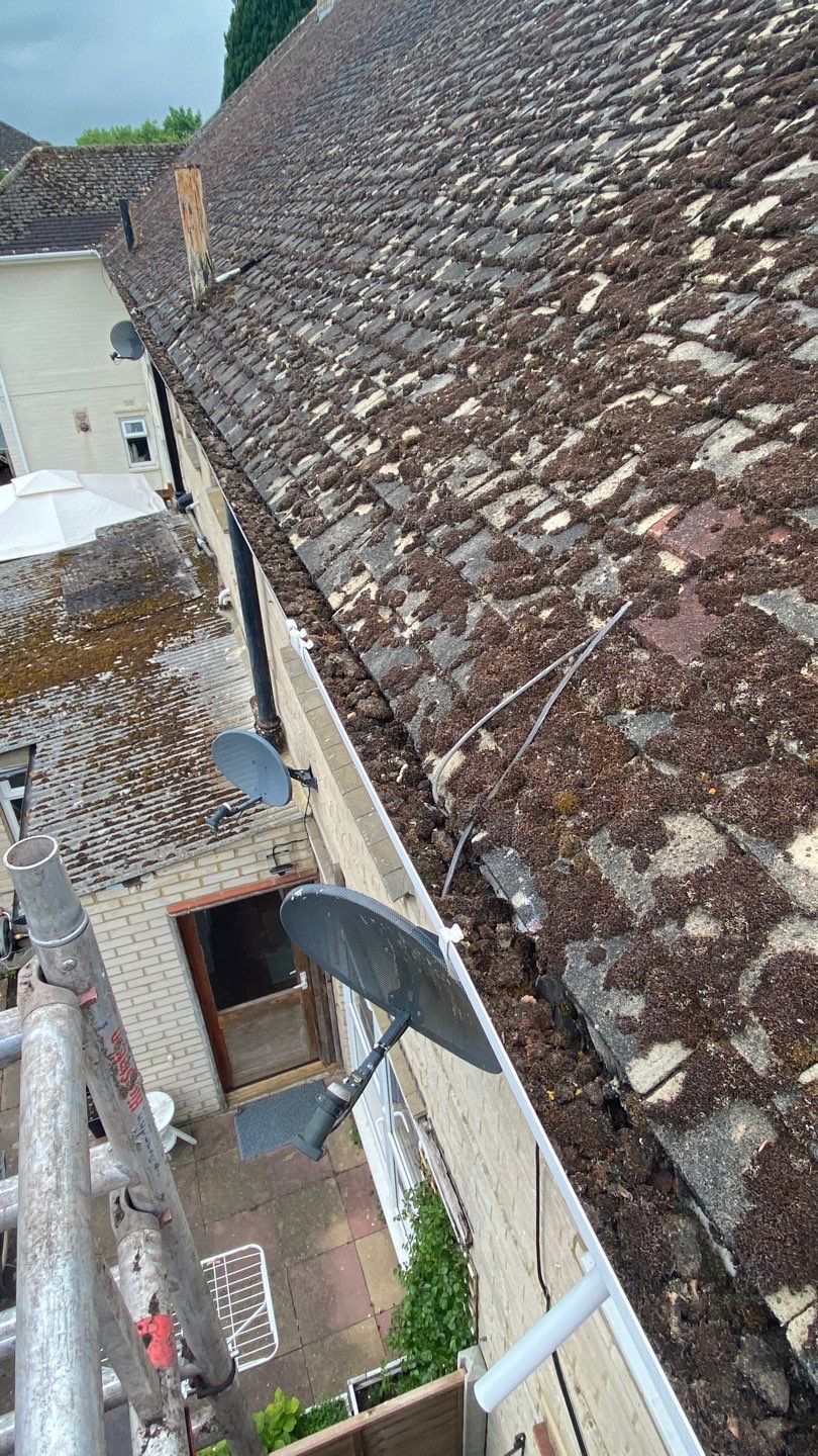 Roof Clean - Moss Removal using Honda 15lpm Low Pressure Washing Machine by Ges Exterior Cleaning ltd