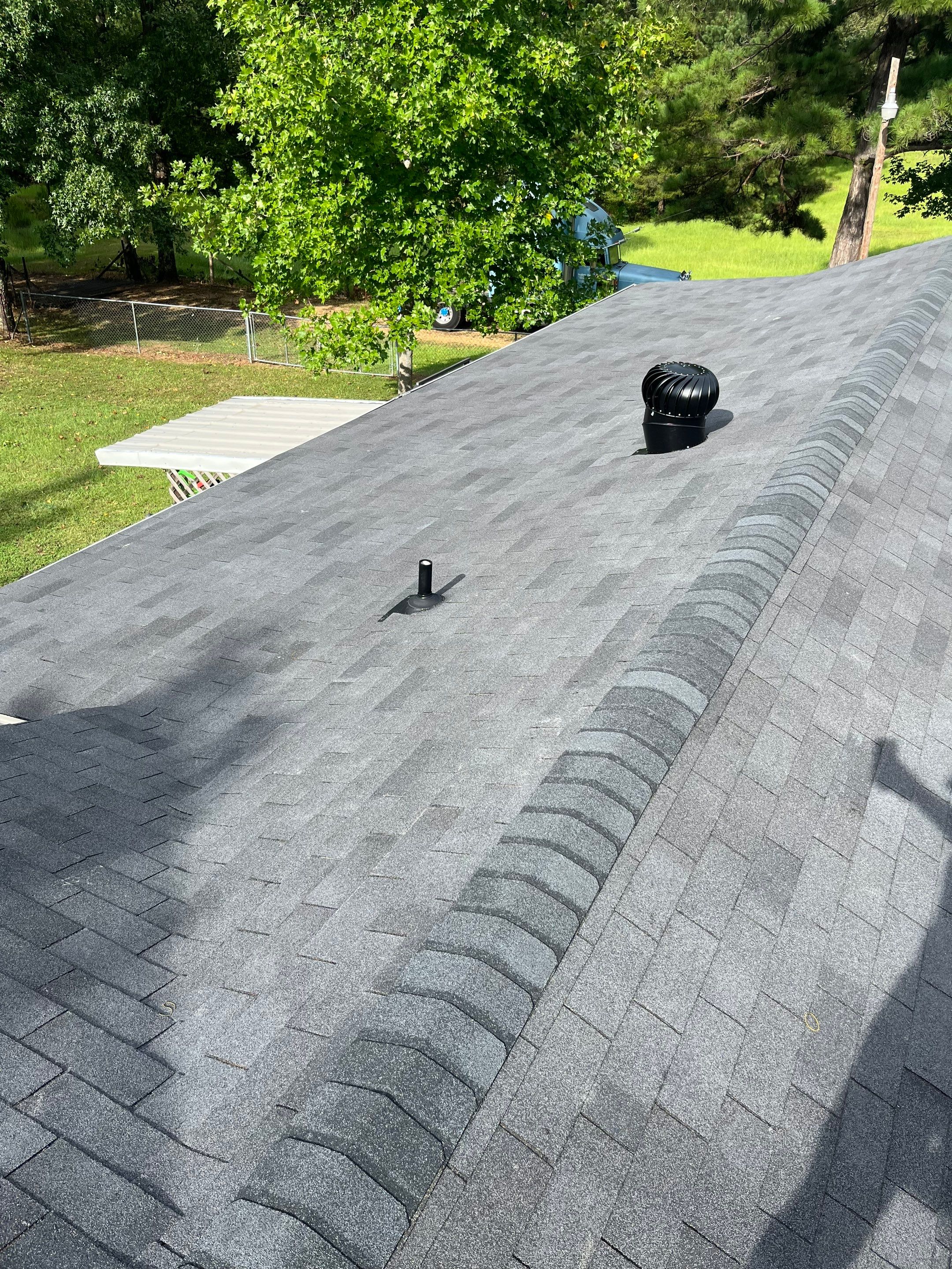 Residential Shingle Reroof using CertainTeed XT25: Moire Black by Hostetler Roofing