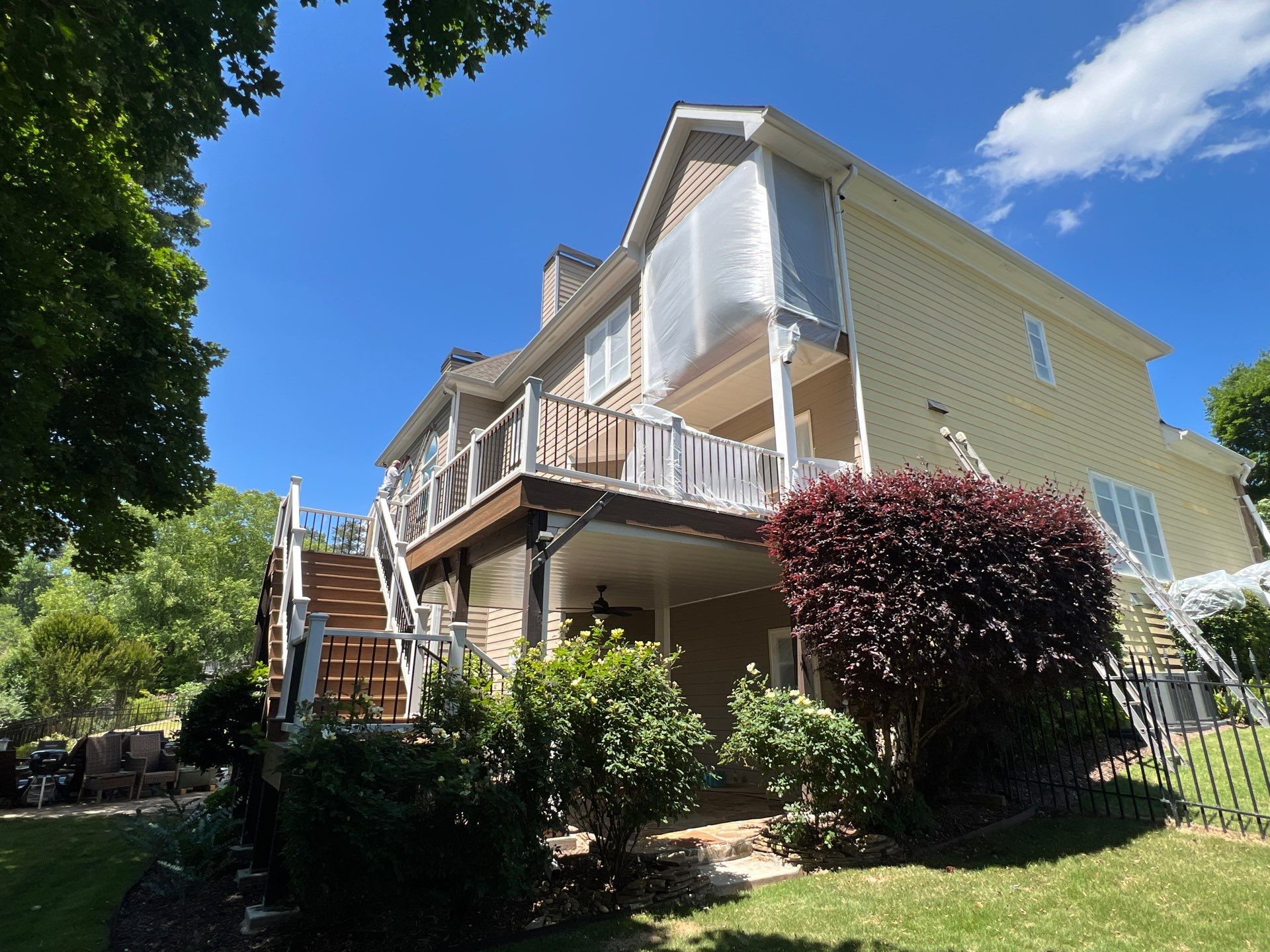 Full Exterior Siding Replacement and Stone Veneer Installation in Roswell by Swift Home Renovations