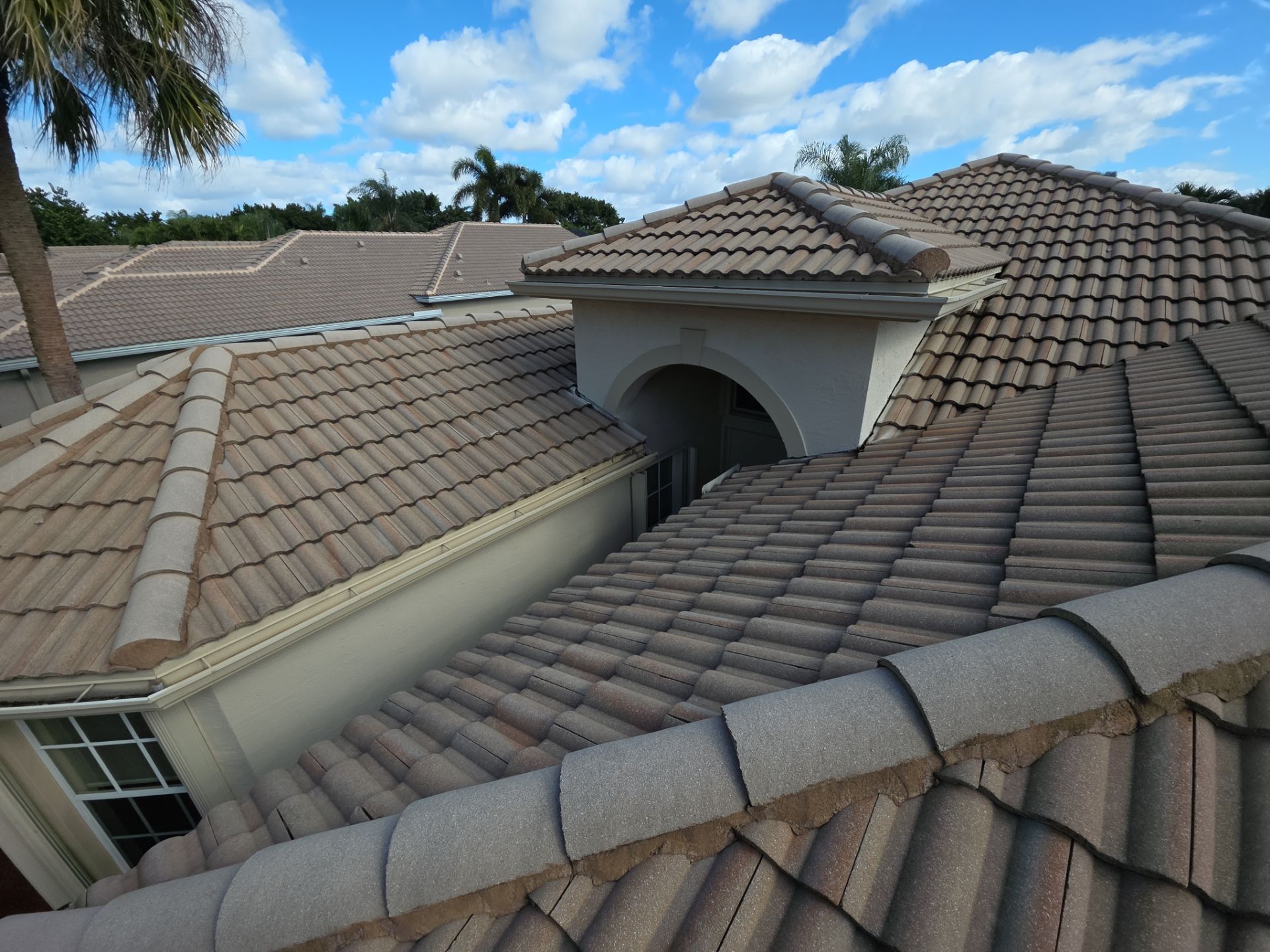 Full Concrete S-Tile Roof Replacement and Deck Repair in Wellington by Aastro Roofing