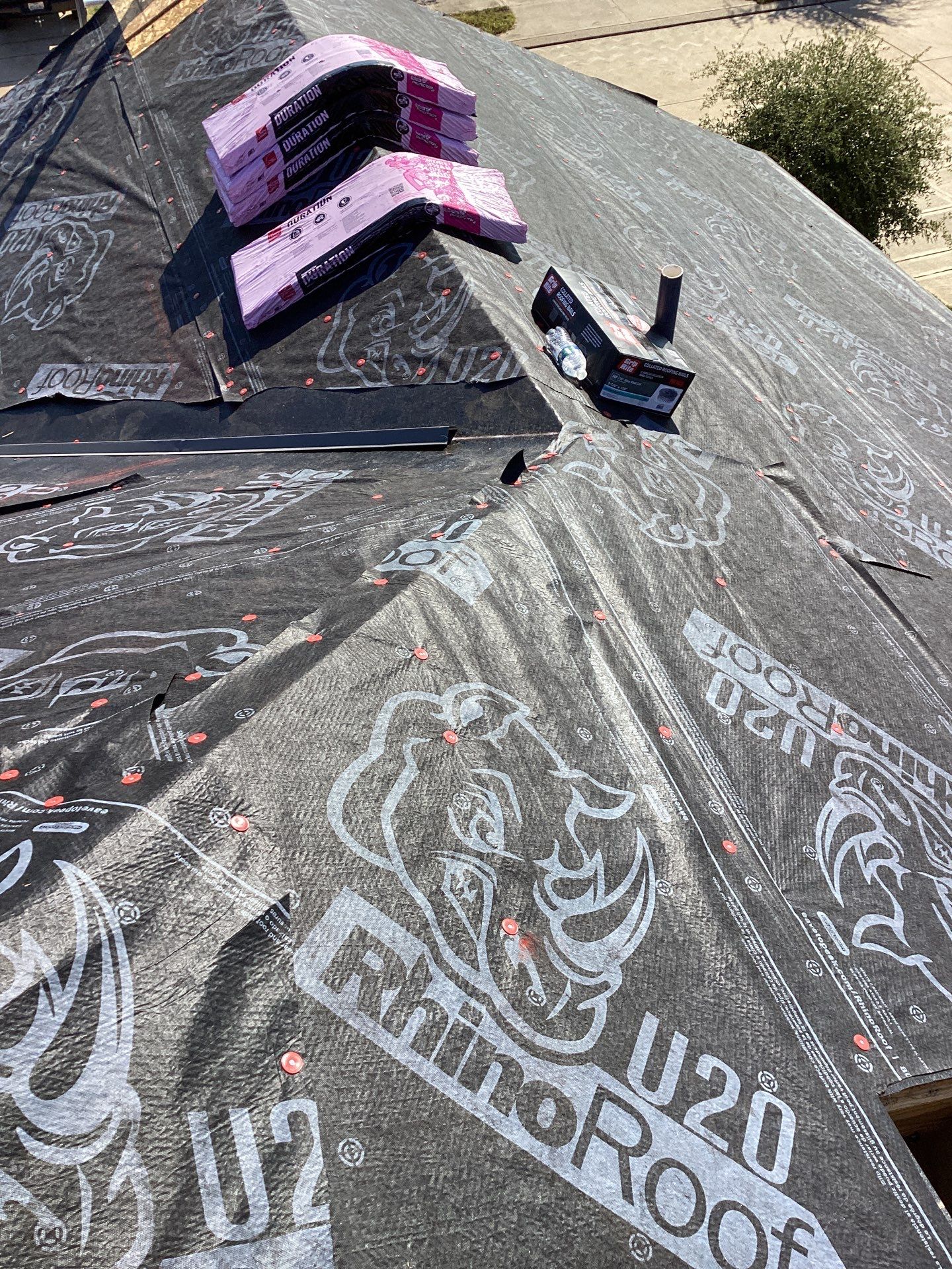 Residential Roofing Installation using Owen's Corning Duration (Lifetime) Shingles by Roof Repair Company