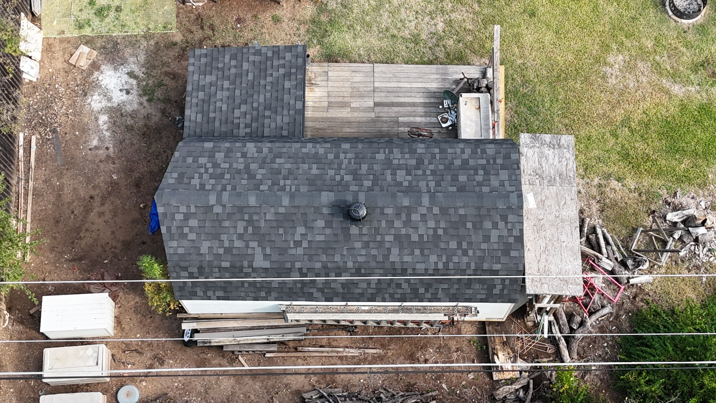 Residential Roof Replacement using 24 GA Double-Lock - Matte Black by Action Exteriors Austin