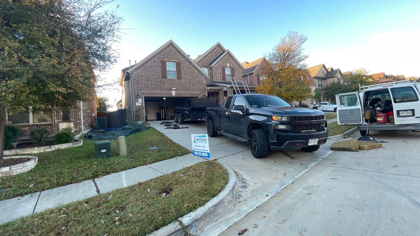 Residential Roofing Installation using GAF Timberline HDZ by Lighthouse Contractors